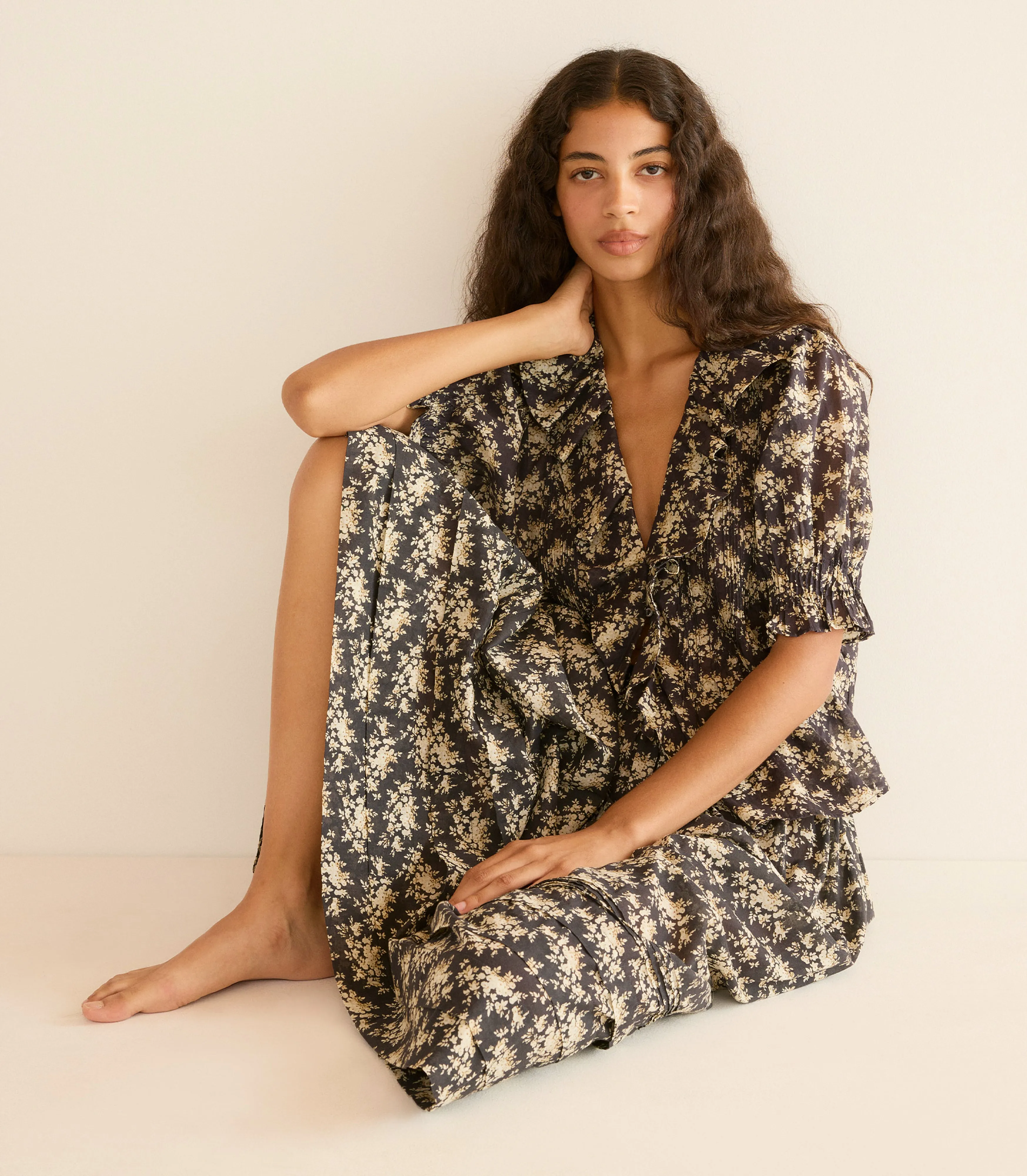 HENRI TOP -- NOIR ROSIER FLORAL sold by Doen product image thumbnail 3