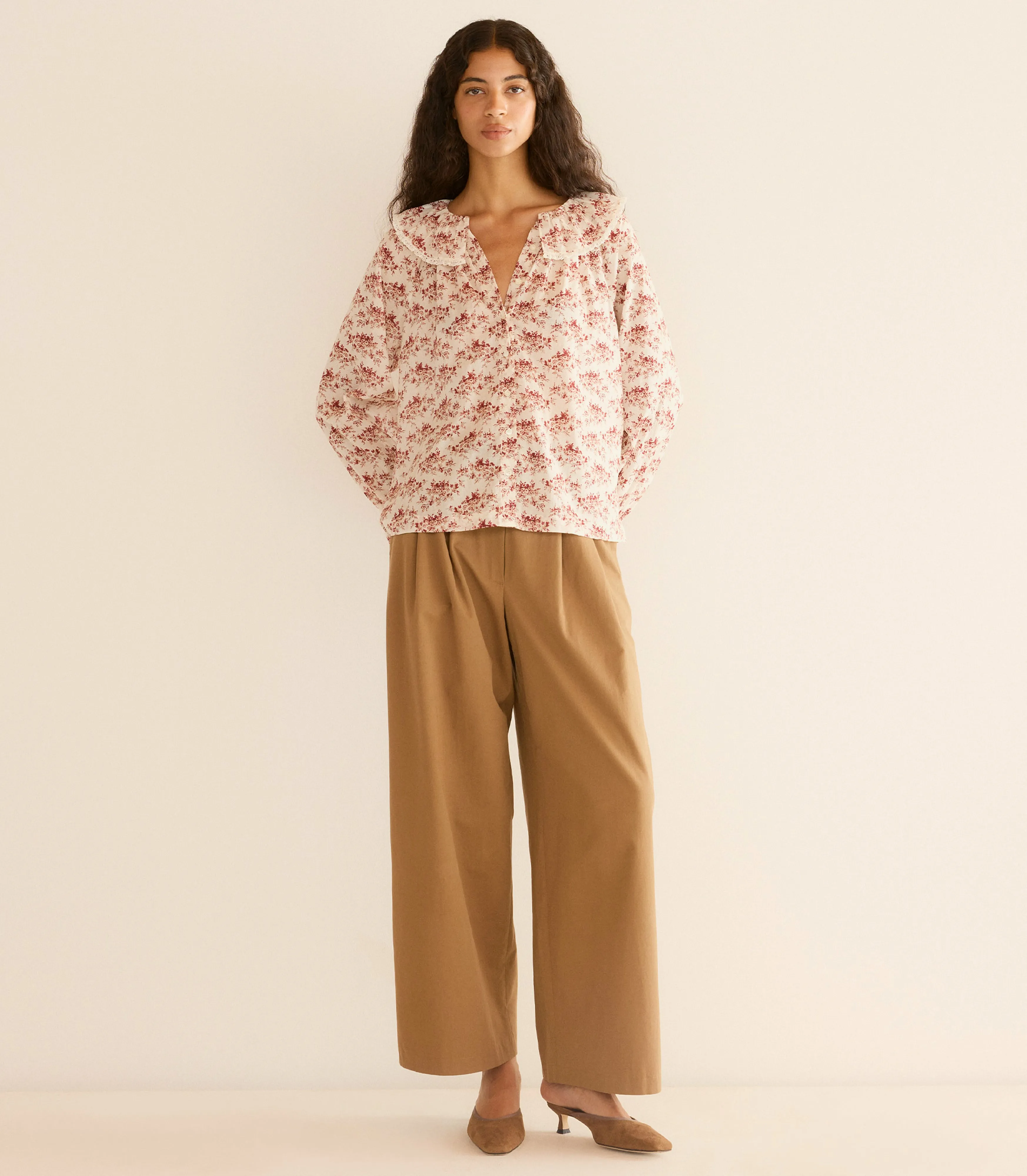 JEAN TOP -- IVORY ROSIER FLORAL sold by Doen product image thumbnail 3