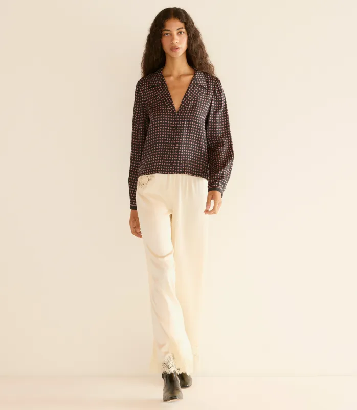 JULIANA TOP -- CARDINALE FOULARD sold by Doen