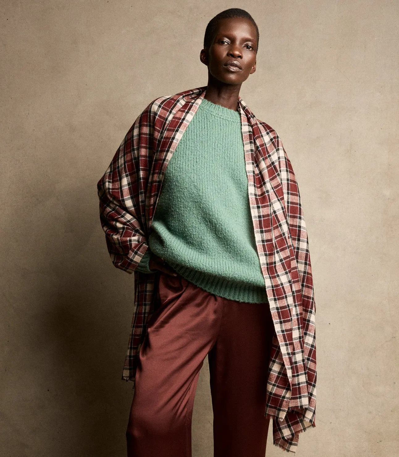 PASHMINA SCARF -- NORFOLK PLAID sold by Doen