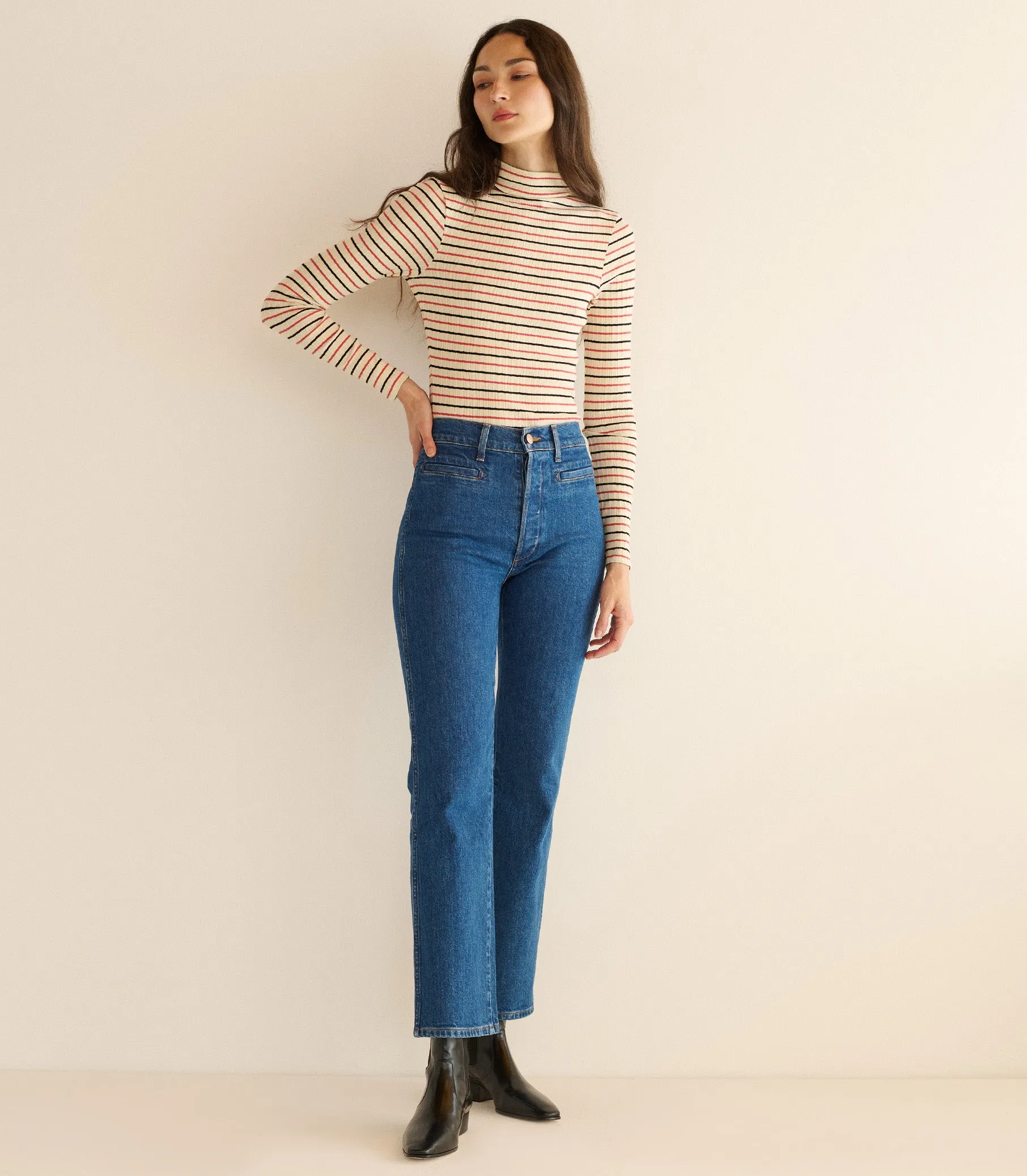 GINEVRA TEE -- RIVIERA STRIPE sold by Doen product image thumbnail 3