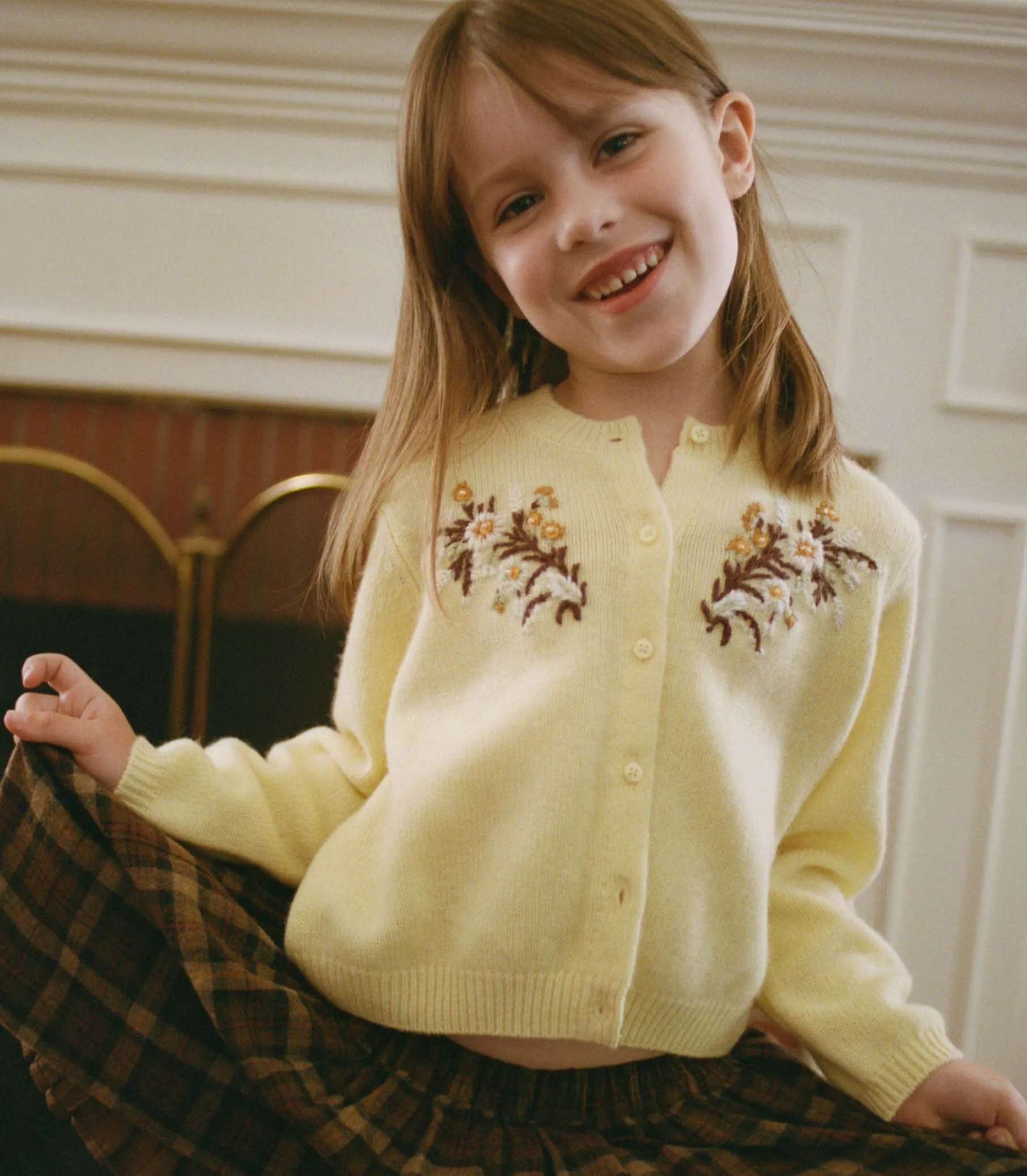 BABETTE CASHMERE CARDIGAN -- BUTTERCUP FLORAL EMBROIDERY sold by Doen product image thumbnail 2