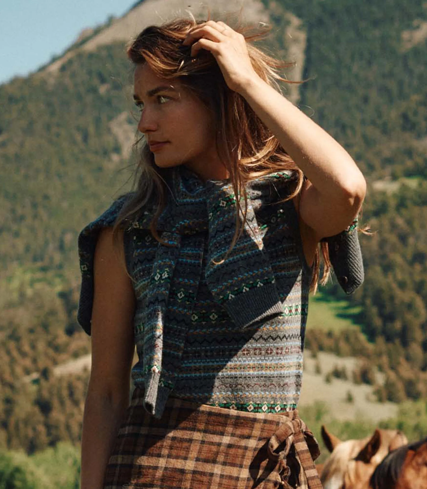 VINCENT VEST -- DASHWOOD FAIR ISLE sold by Doen