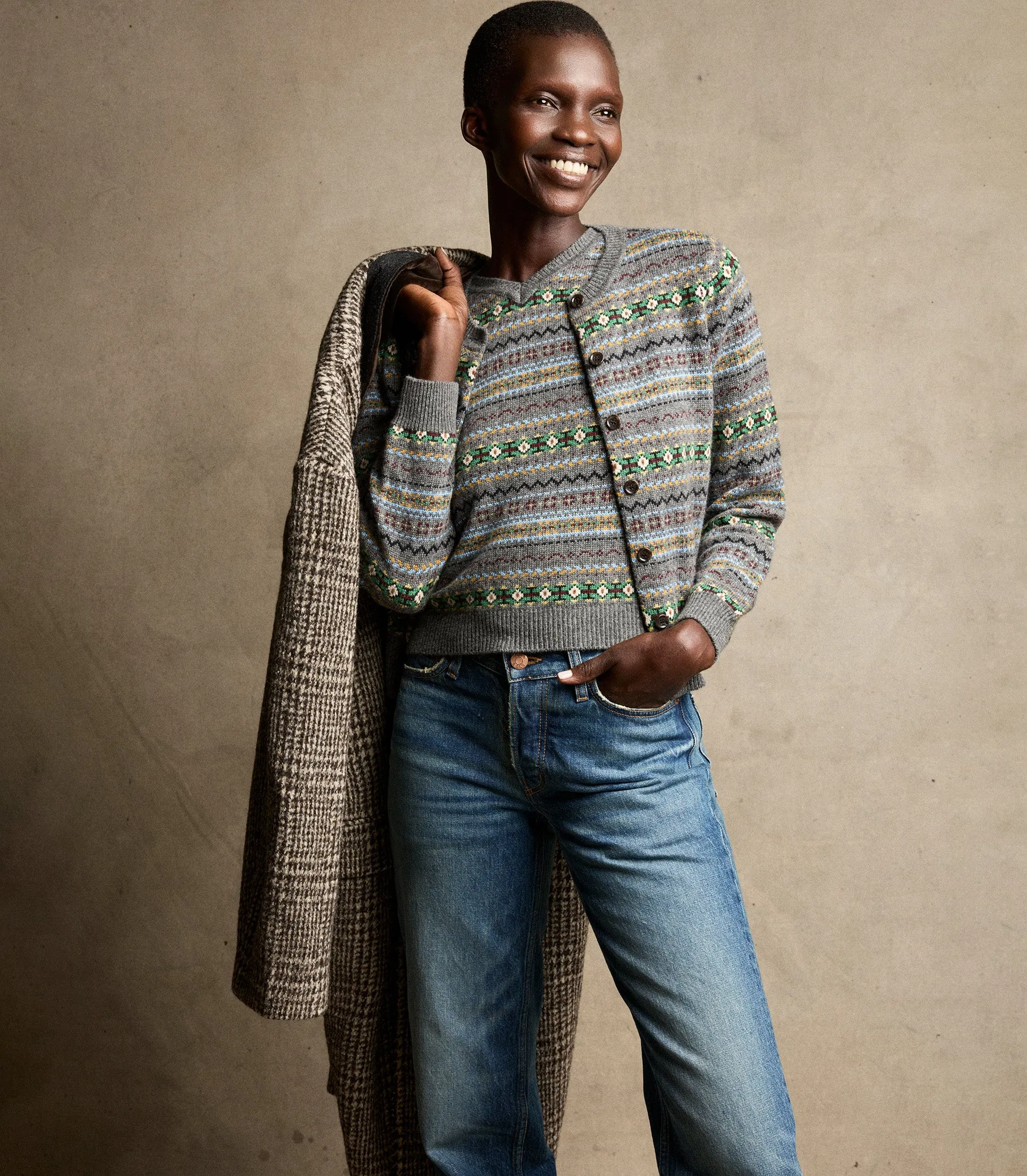 FAUSTINE CARDIGAN -- DASHWOOD FAIR ISLE sold by Doen product image thumbnail 2