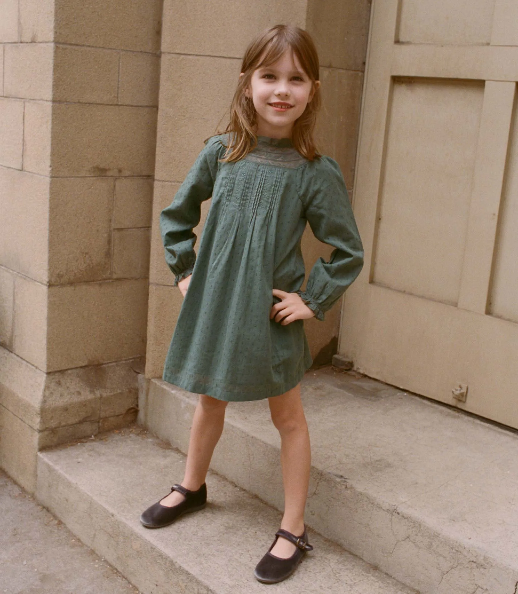 LILIA DRESS -- DUSTY PINE sold by Doen product image thumbnail 5