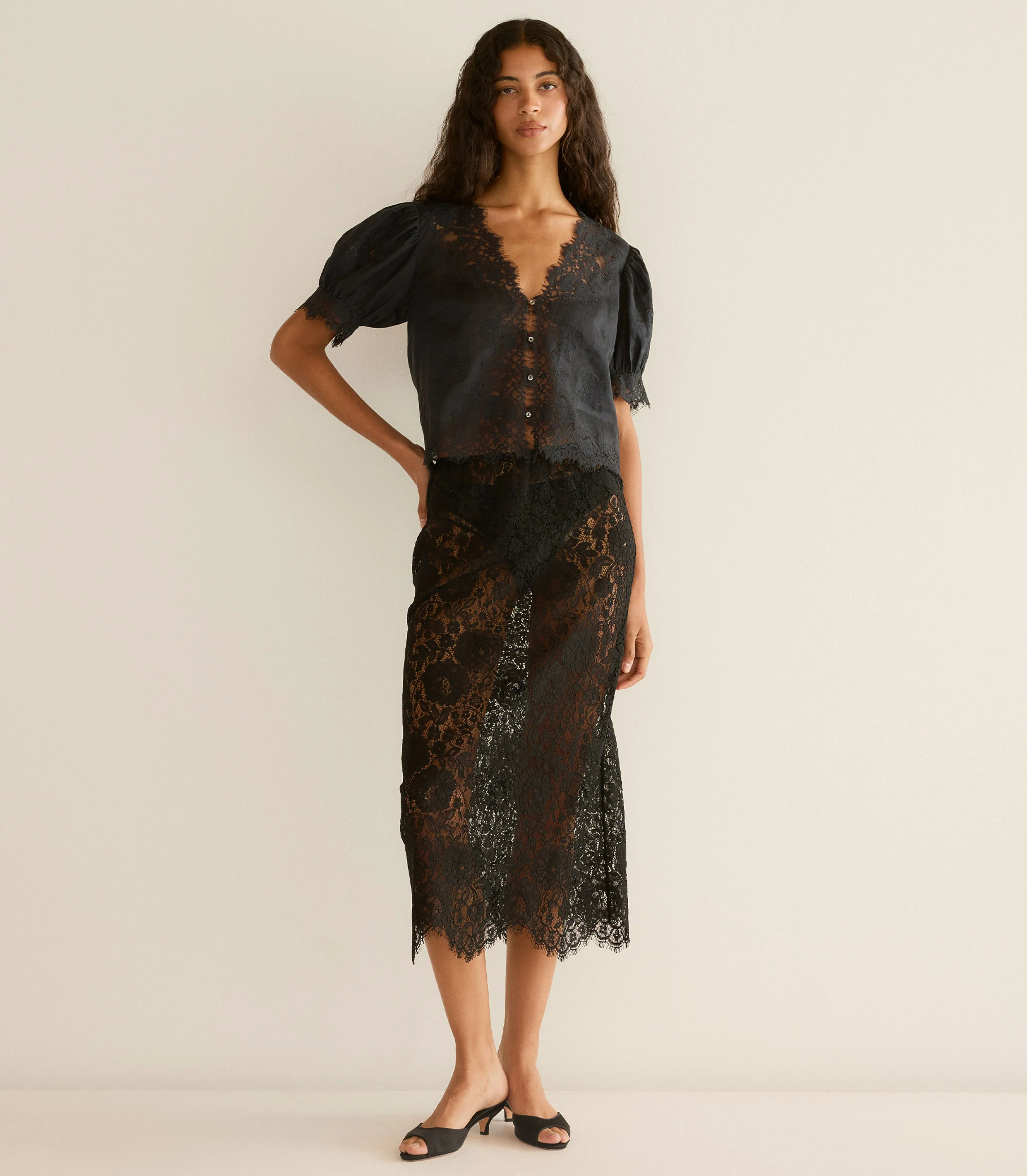 IDELLA TOP -- BLACK sold by Doen product image thumbnail 2