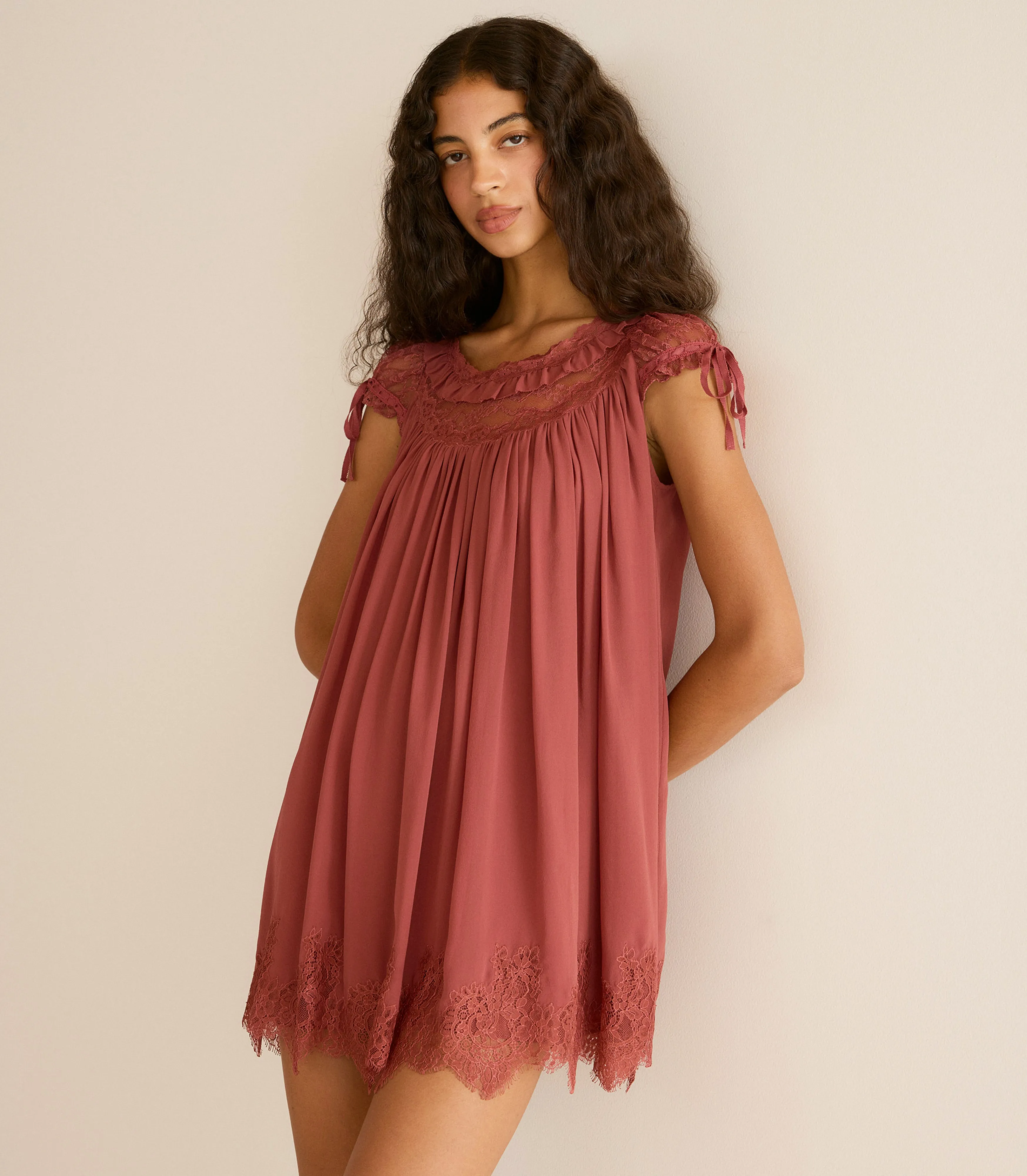 GENEVIEVE DRESS -- VIEUX ROSE sold by Doen product image thumbnail 5