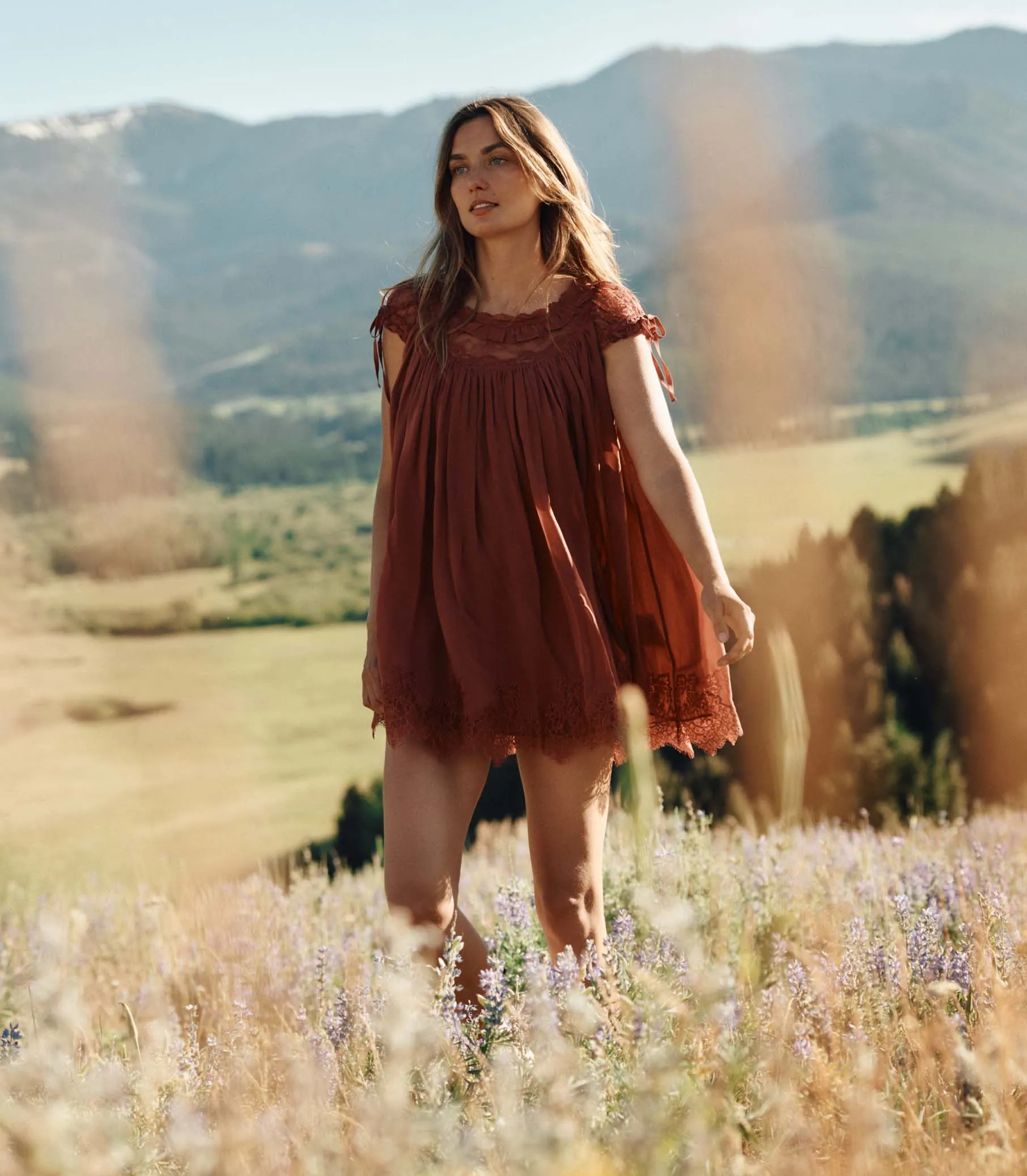 GENEVIEVE DRESS -- VIEUX ROSE sold by Doen product image thumbnail 4