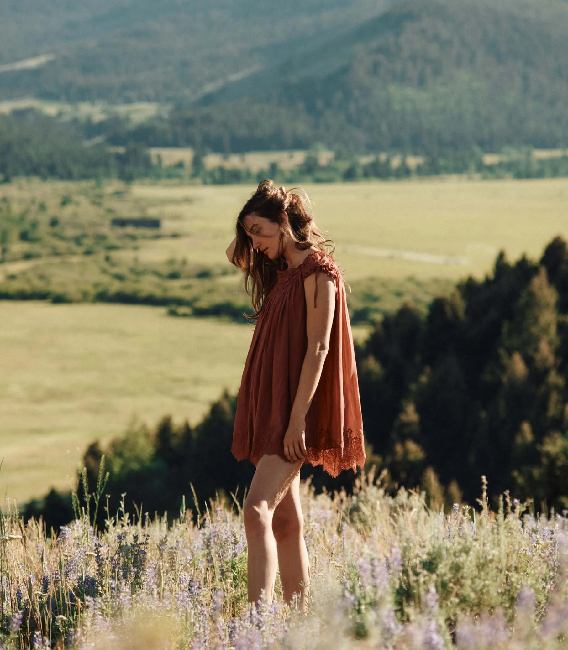 GENEVIEVE DRESS -- VIEUX ROSE sold by Doen product image thumbnail 3