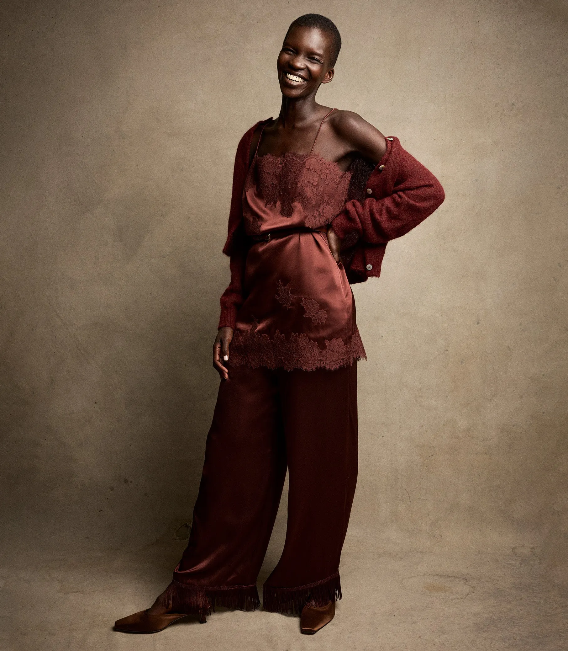 ELVINA DRESS -- CAFE BRUN sold by Doen