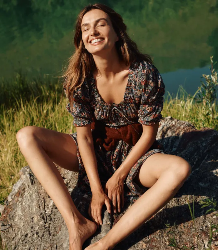 ISCHIA DRESS -- WILDBERRY THICKET sold by Doen