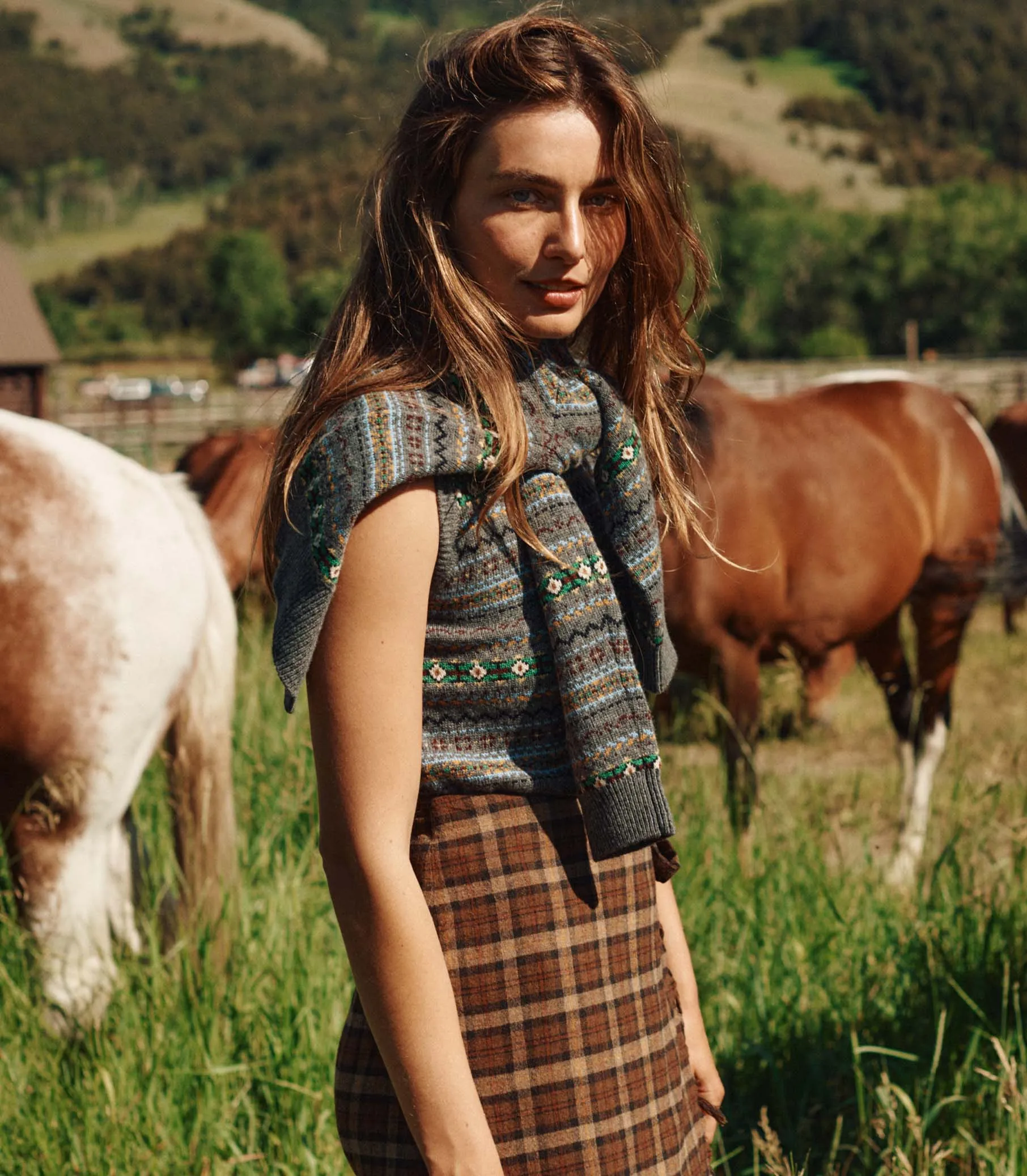 SASKIA SKIRT -- CORNWALL PLAID sold by Doen product image thumbnail 4