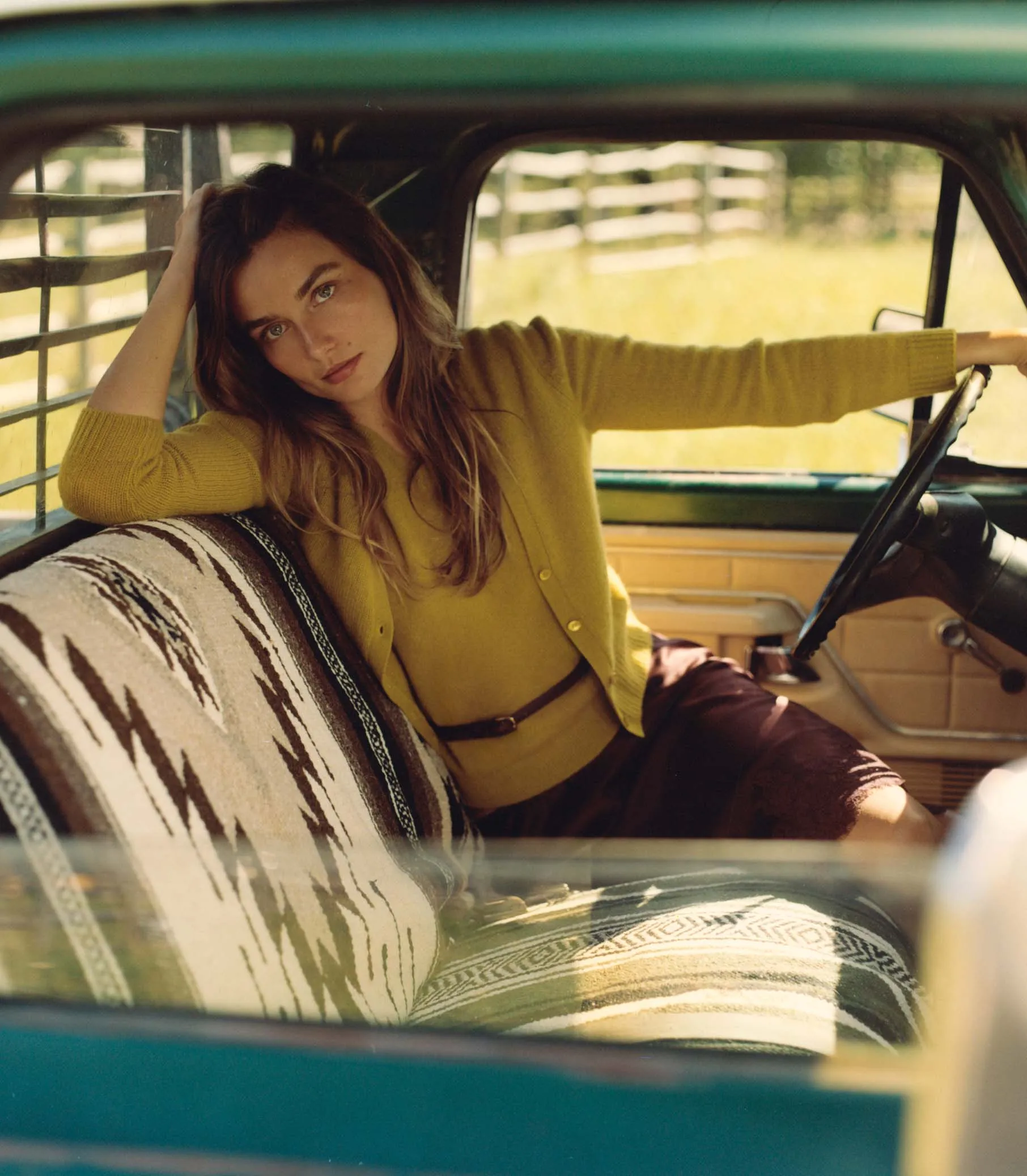 CAMERON CASHMERE CARDIGAN -- ANTIQUE MOSS sold by Doen product image thumbnail 4