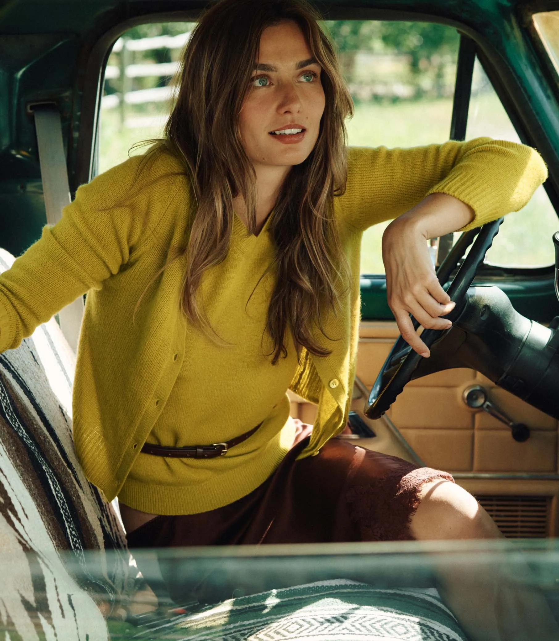 CAMERON CASHMERE CARDIGAN -- ANTIQUE MOSS sold by Doen product image thumbnail 3