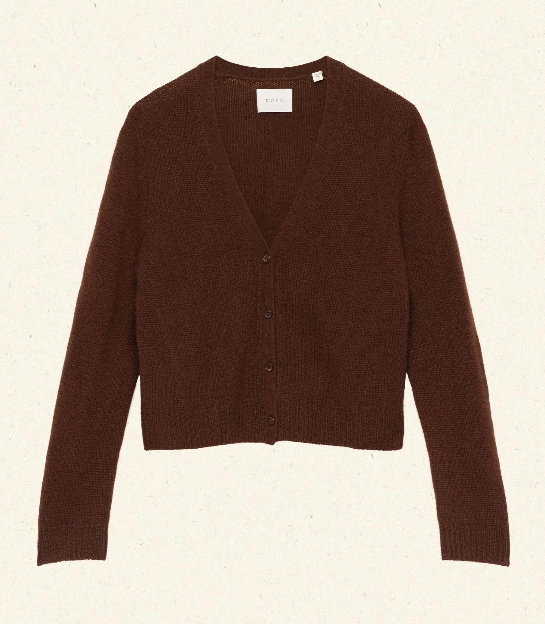 CAMERON CASHMERE CARDIGAN -- DARK UMBER sold by Doen product image thumbnail 5