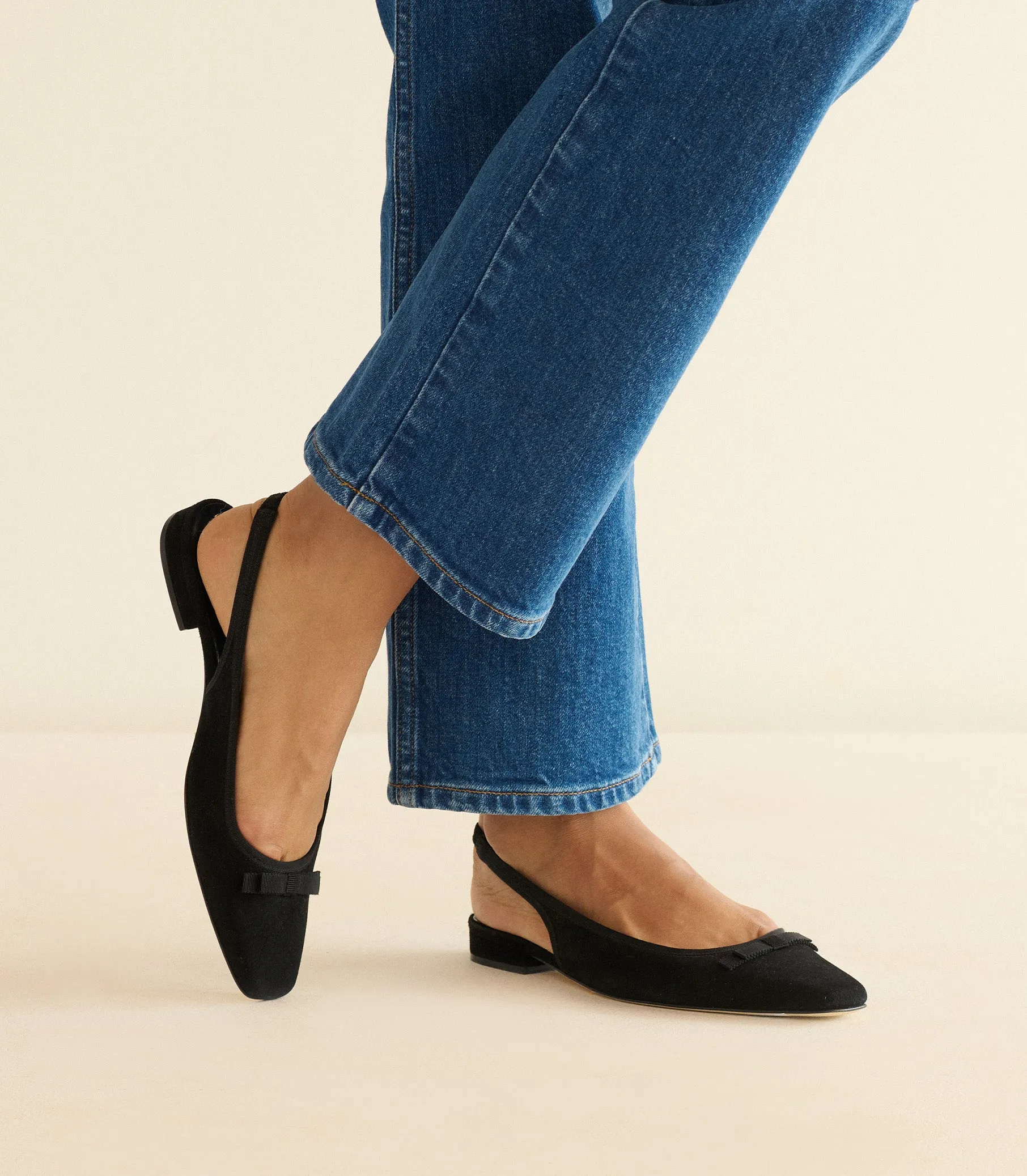 COSSIMA SLINGBACK -- BLACK SUEDE sold by Doen product image thumbnail 2