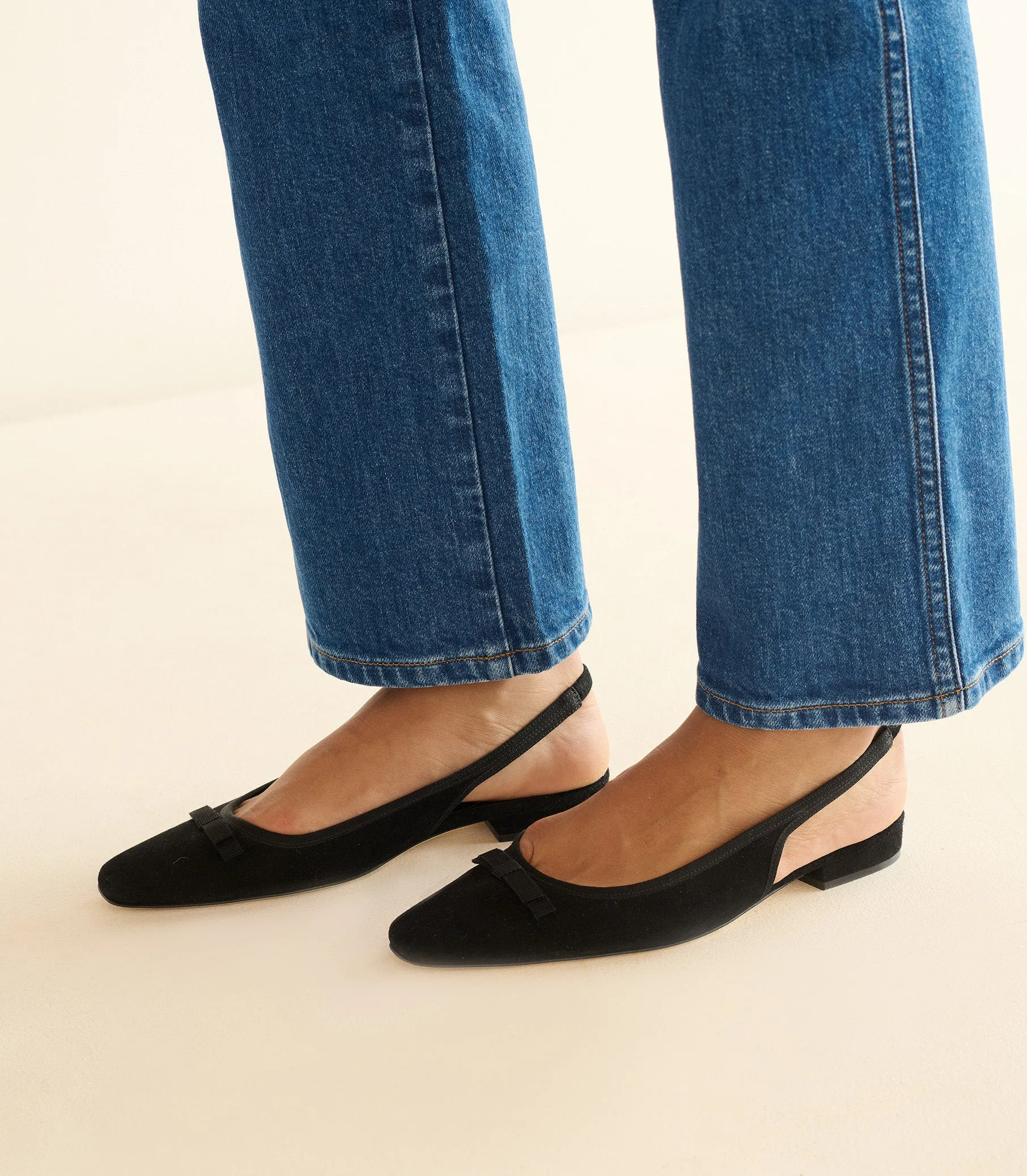 COSSIMA SLINGBACK -- BLACK SUEDE sold by Doen product image thumbnail 3