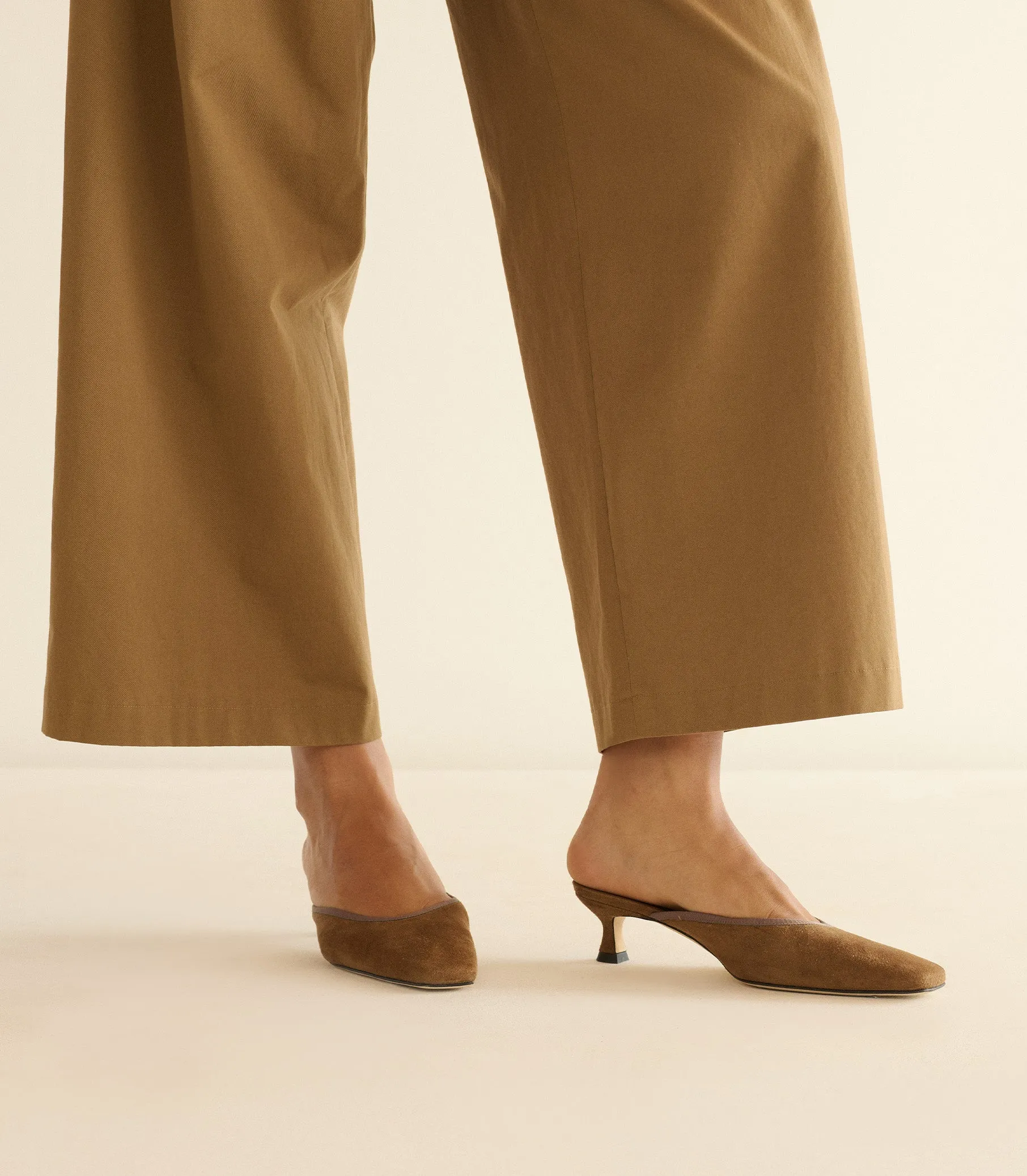 LUMA HEEL -- TOBACCO KID SUEDE sold by Doen product image thumbnail 2