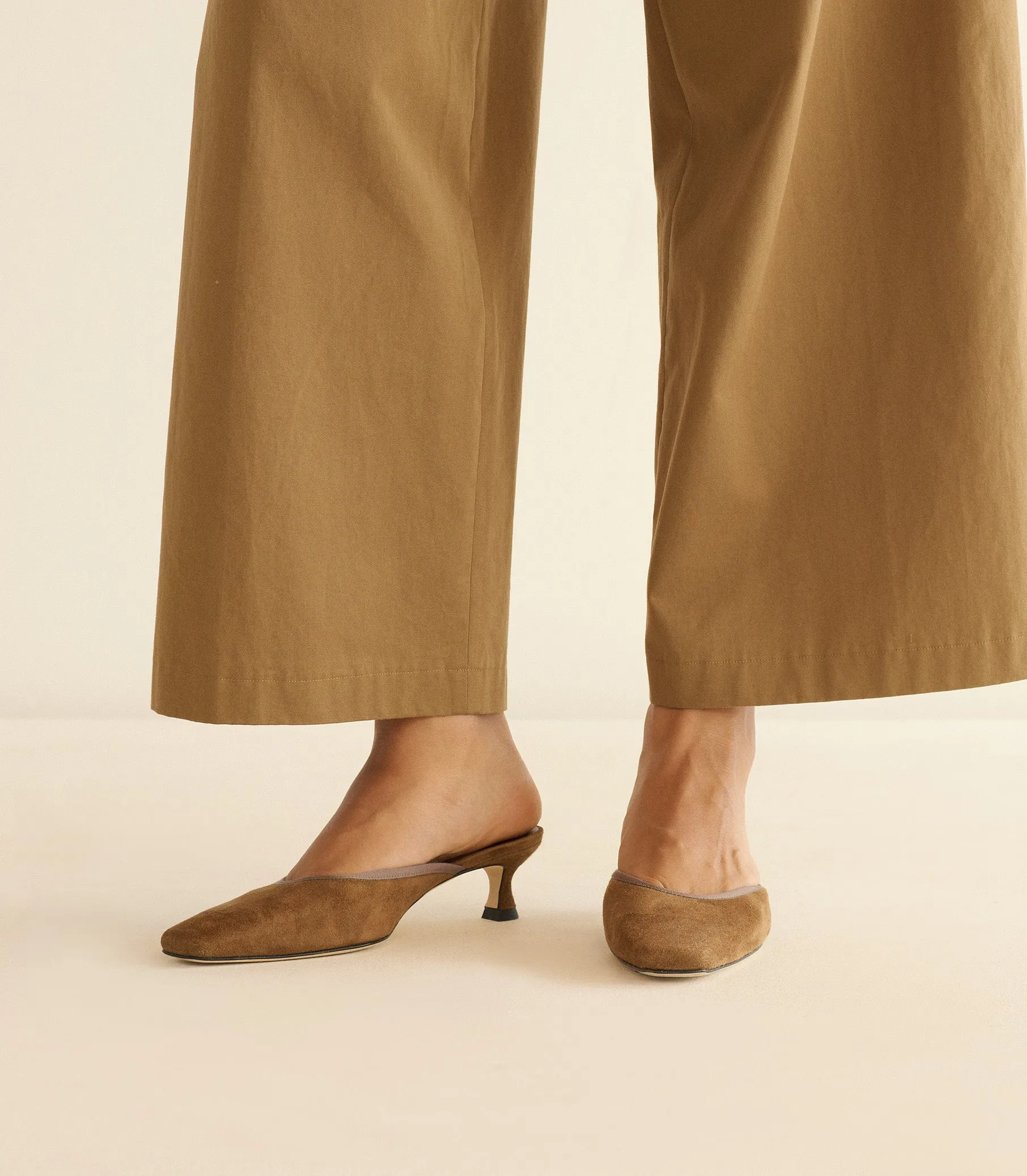 LUMA HEEL -- TOBACCO KID SUEDE sold by Doen product image thumbnail 3