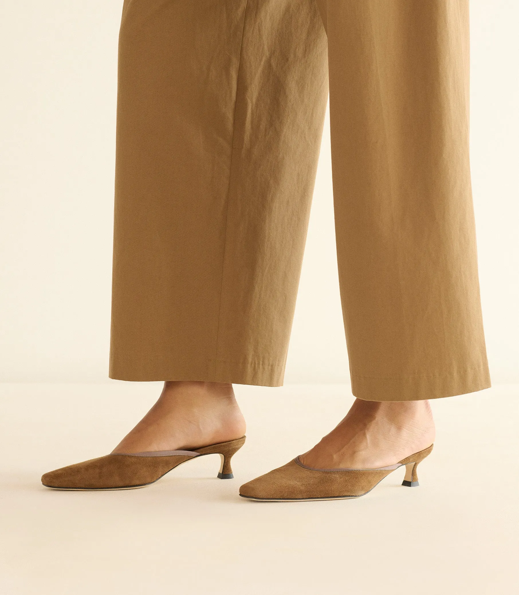 LUMA HEEL -- TOBACCO KID SUEDE sold by Doen product image thumbnail 4