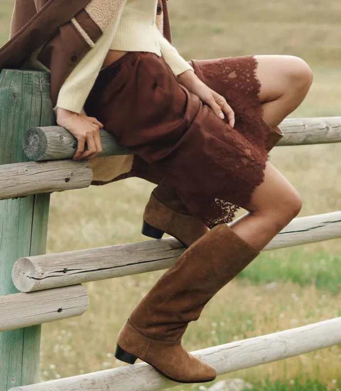 RIVIERA BOOT -- TOBACCO SUEDE sold by Doen