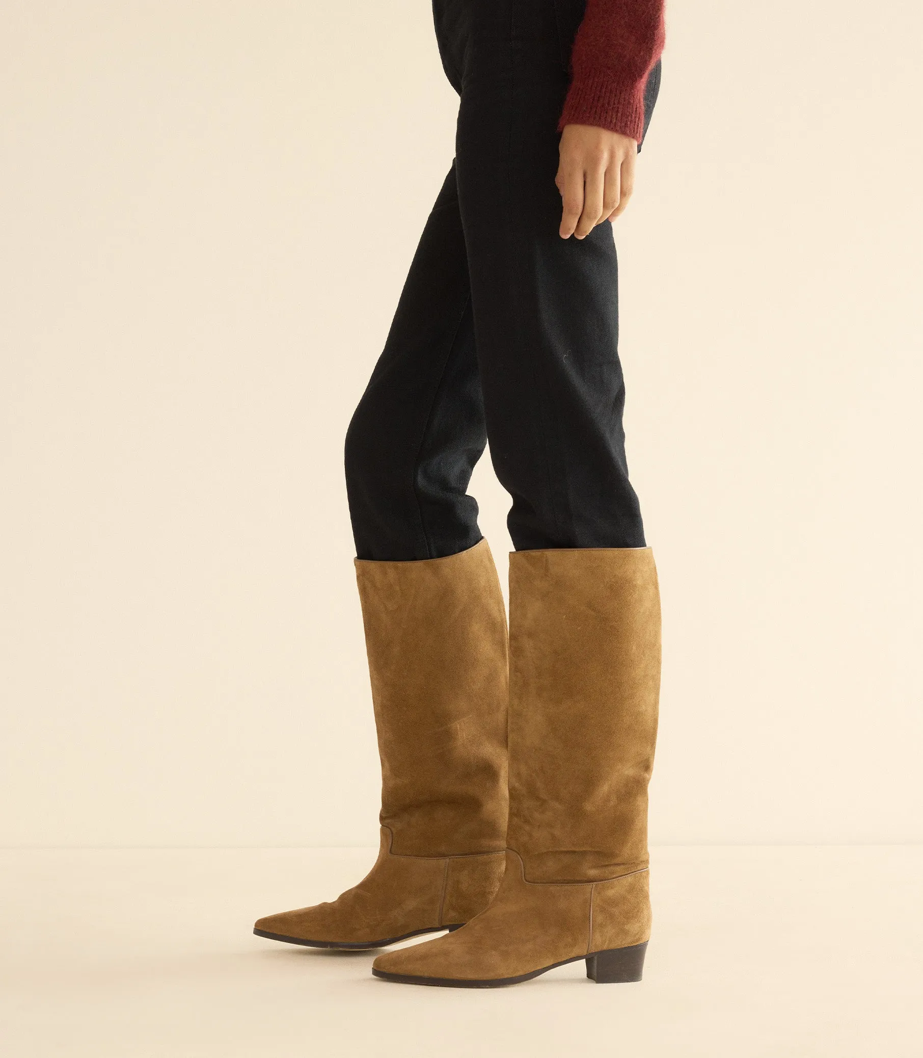 RIVIERA BOOT -- TOBACCO SUEDE sold by Doen product image thumbnail 4