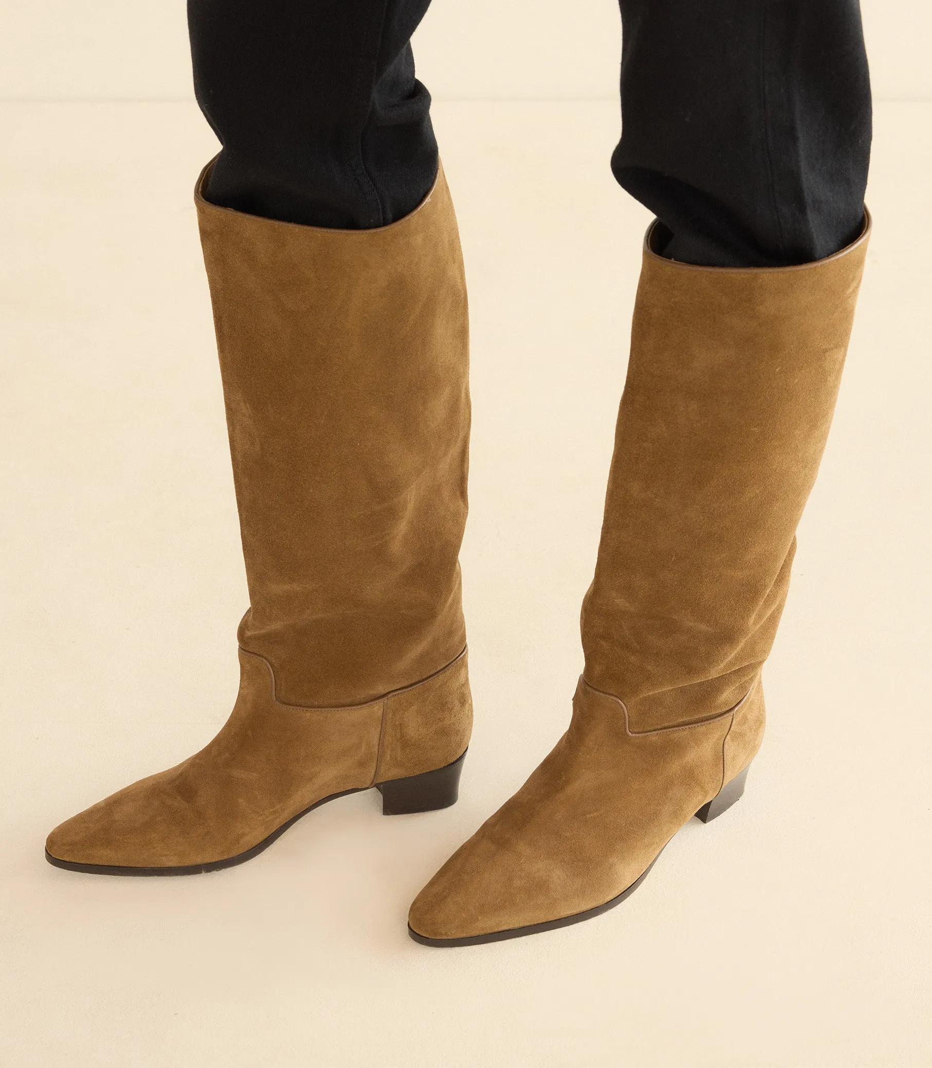 RIVIERA BOOT -- TOBACCO SUEDE sold by Doen product image thumbnail 2