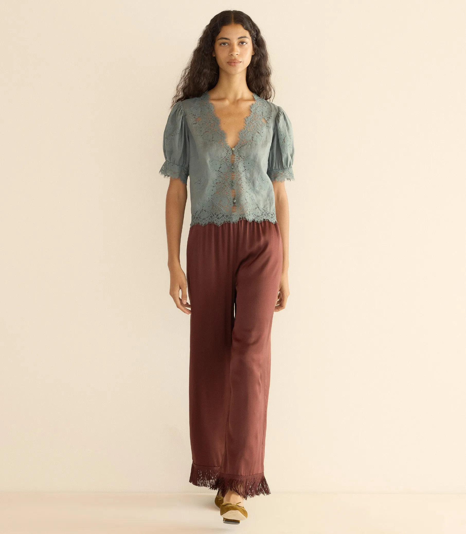 IDELLA TOP -- LAGOON sold by Doen product image thumbnail 2