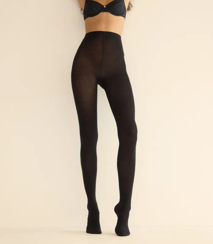 WOLFORD MERINO TIGHTS -- BLACK sold by Doen