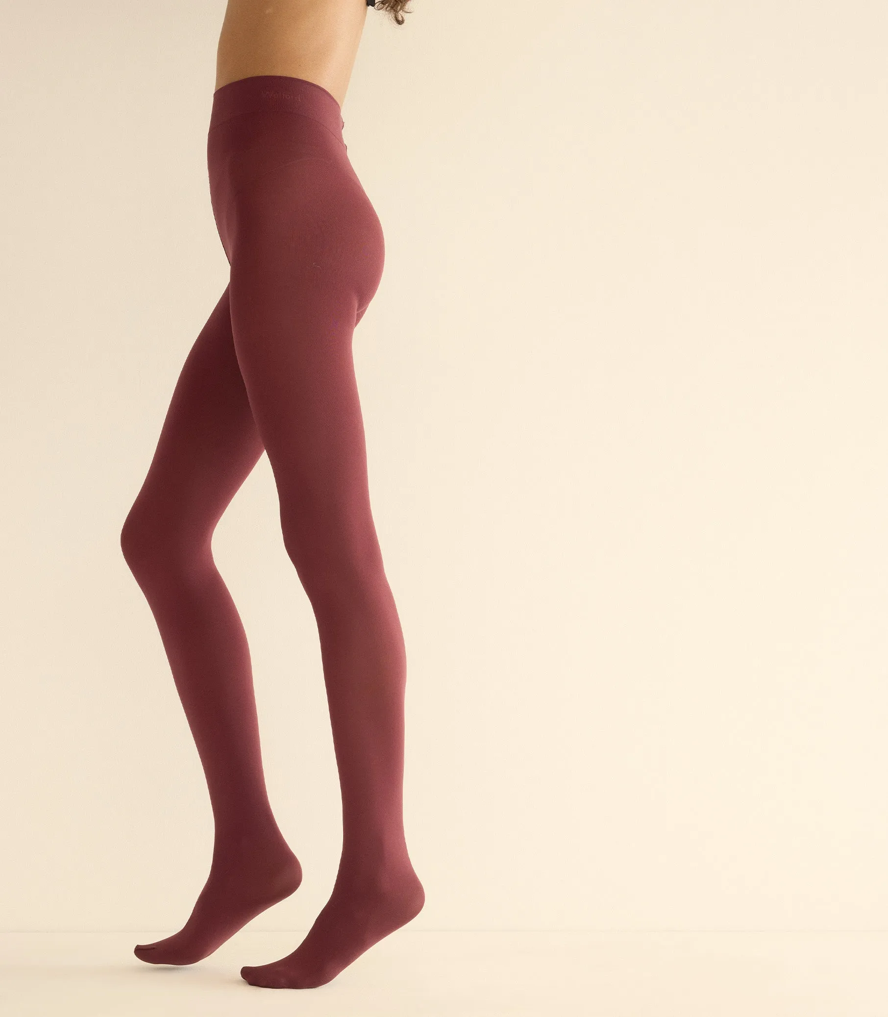 WOLFORD VELVET DE LUXE 66 TIGHTS -- MIDNIGHT RED sold by Doen product image thumbnail 2