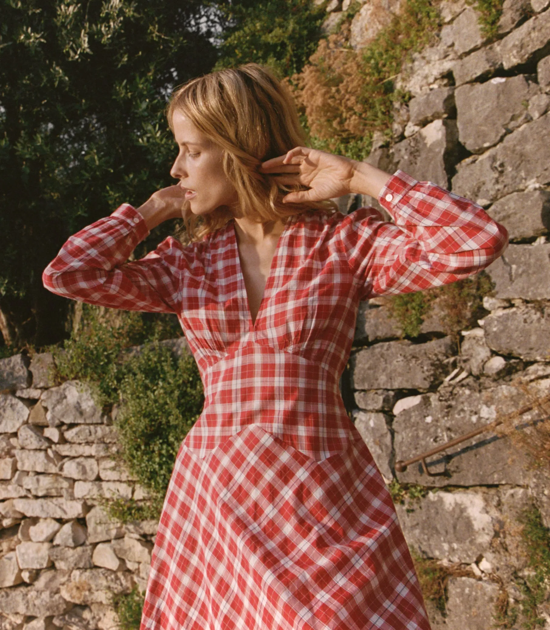 CHARLESTON DRESS -- ALSACE PLAID sold by Doen product image thumbnail 4
