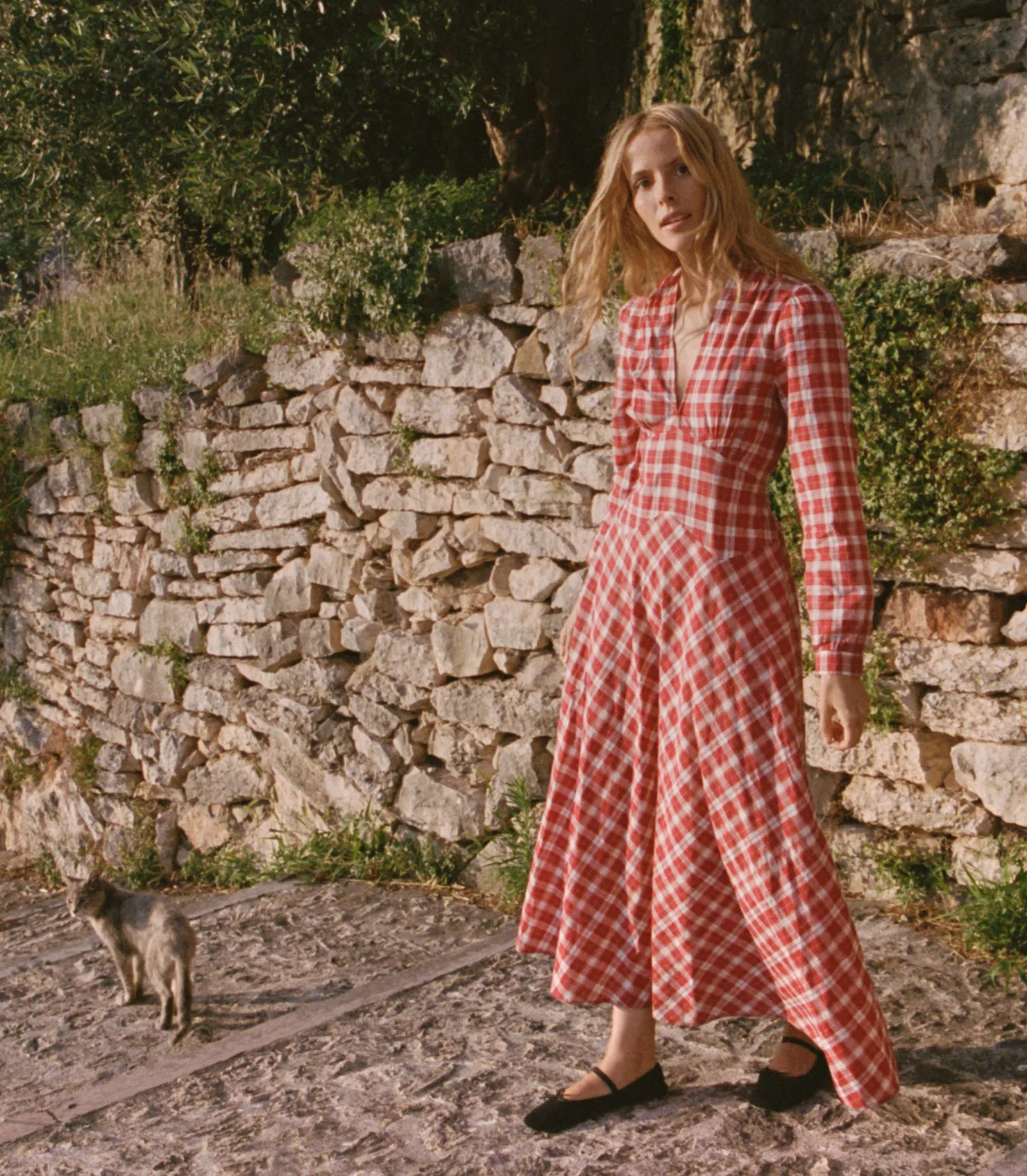 CHARLESTON DRESS -- ALSACE PLAID sold by Doen product image thumbnail 3