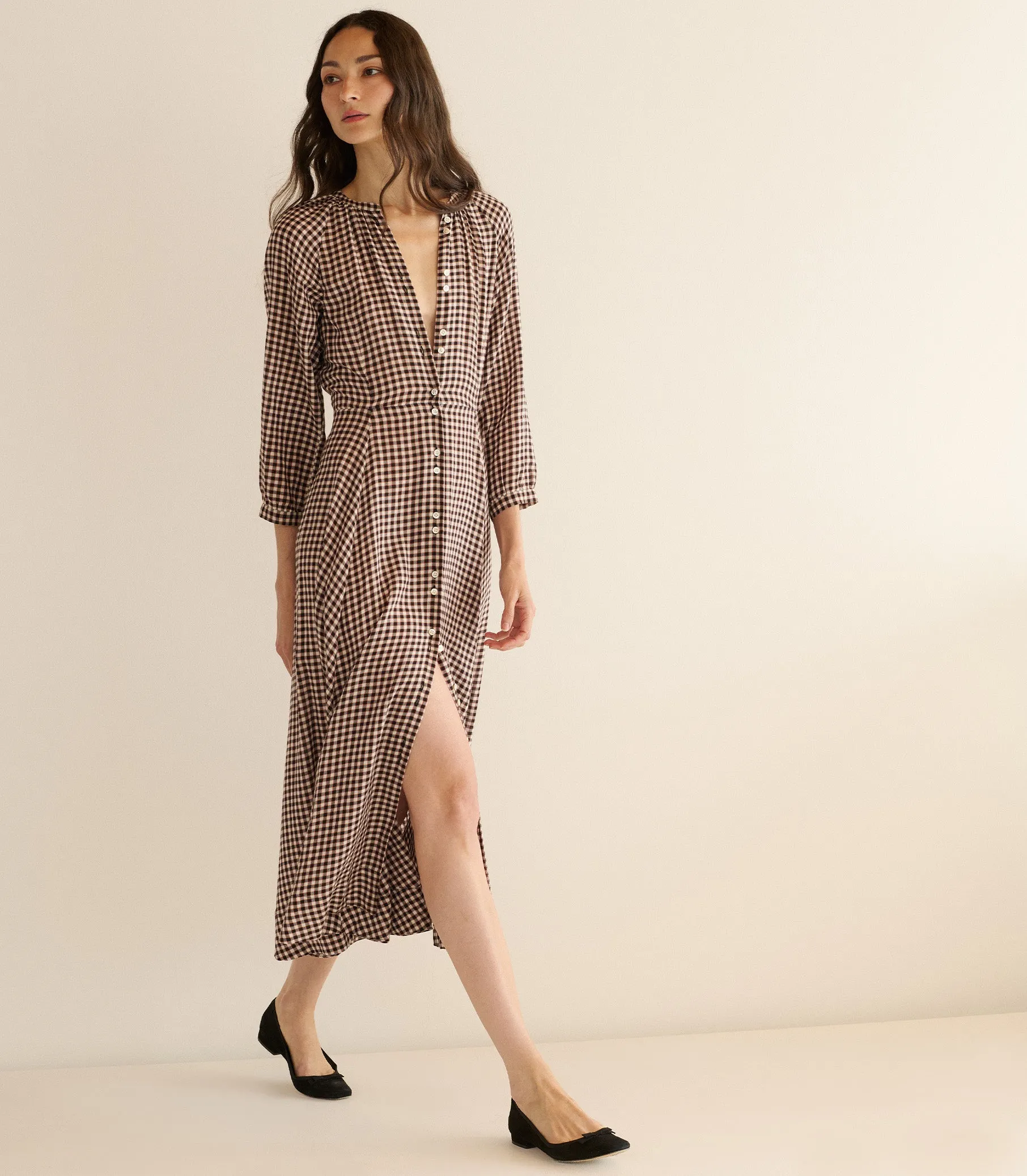 MADELAINE DRESS -- DELPHINE PLAID sold by Doen product image thumbnail 2