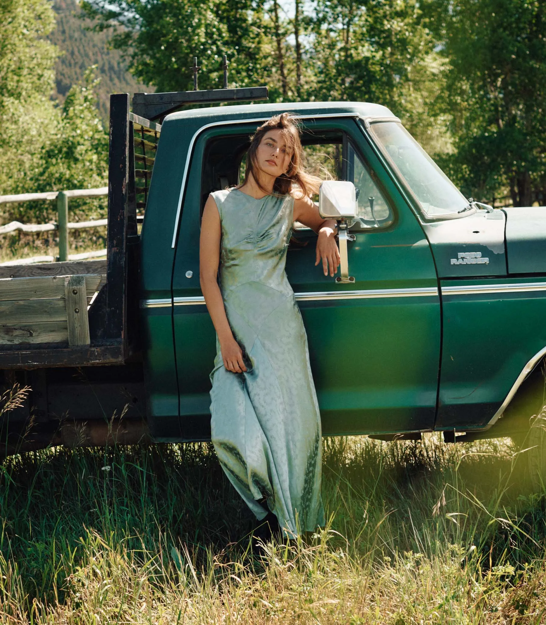 GINETTE DRESS -- DUSTY JADE sold by Doen