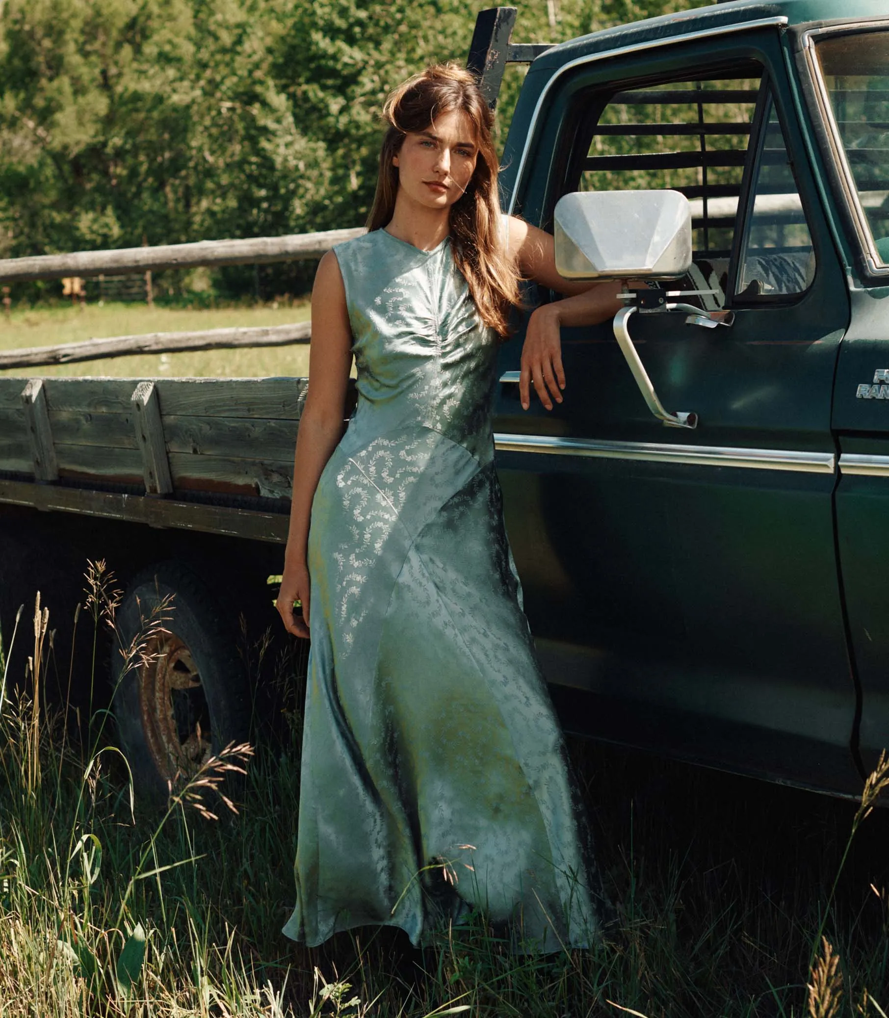 GINETTE DRESS -- DUSTY JADE sold by Doen product image thumbnail 2