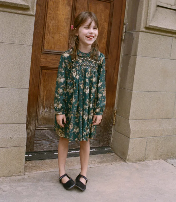 ROSEMARIE DRESS -- LIBERTY FLORAL PARASOL sold by Doen