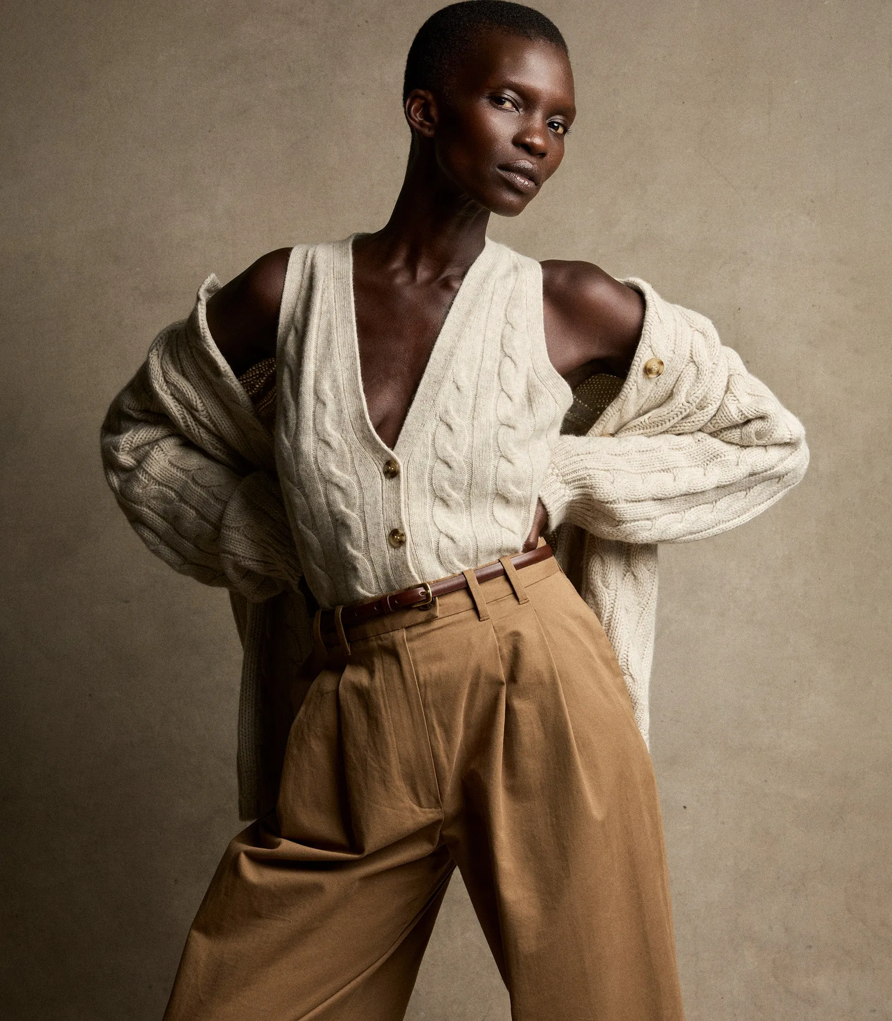 ALBERTA CASHMERE VEST -- COTTAGE sold by Doen