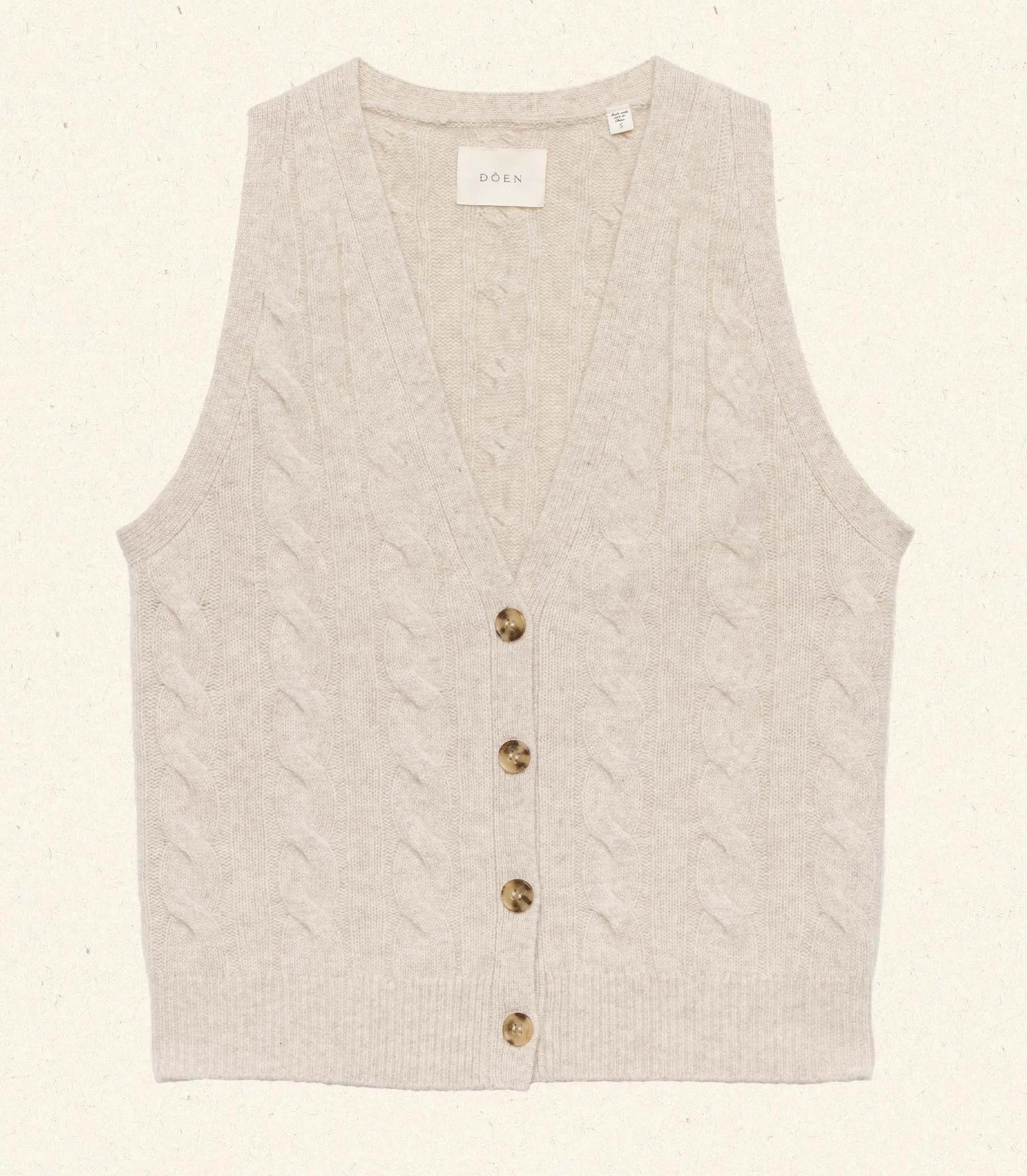 ALBERTA CASHMERE VEST -- COTTAGE sold by Doen product image thumbnail 4