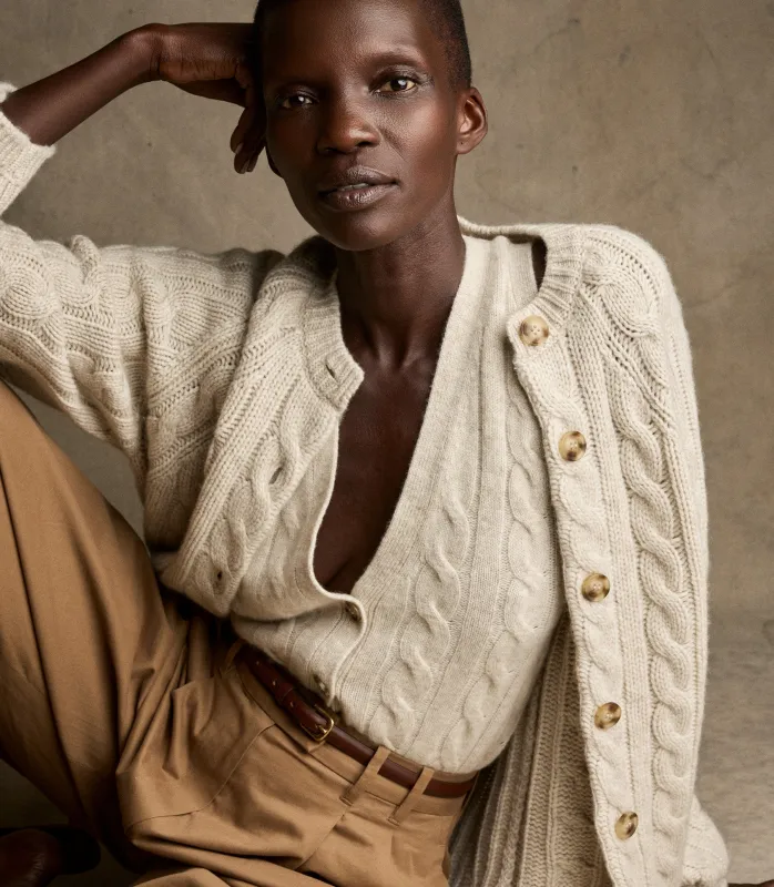 VIRGINIE CASHMERE CARDIGAN -- COTTAGE made by Doen