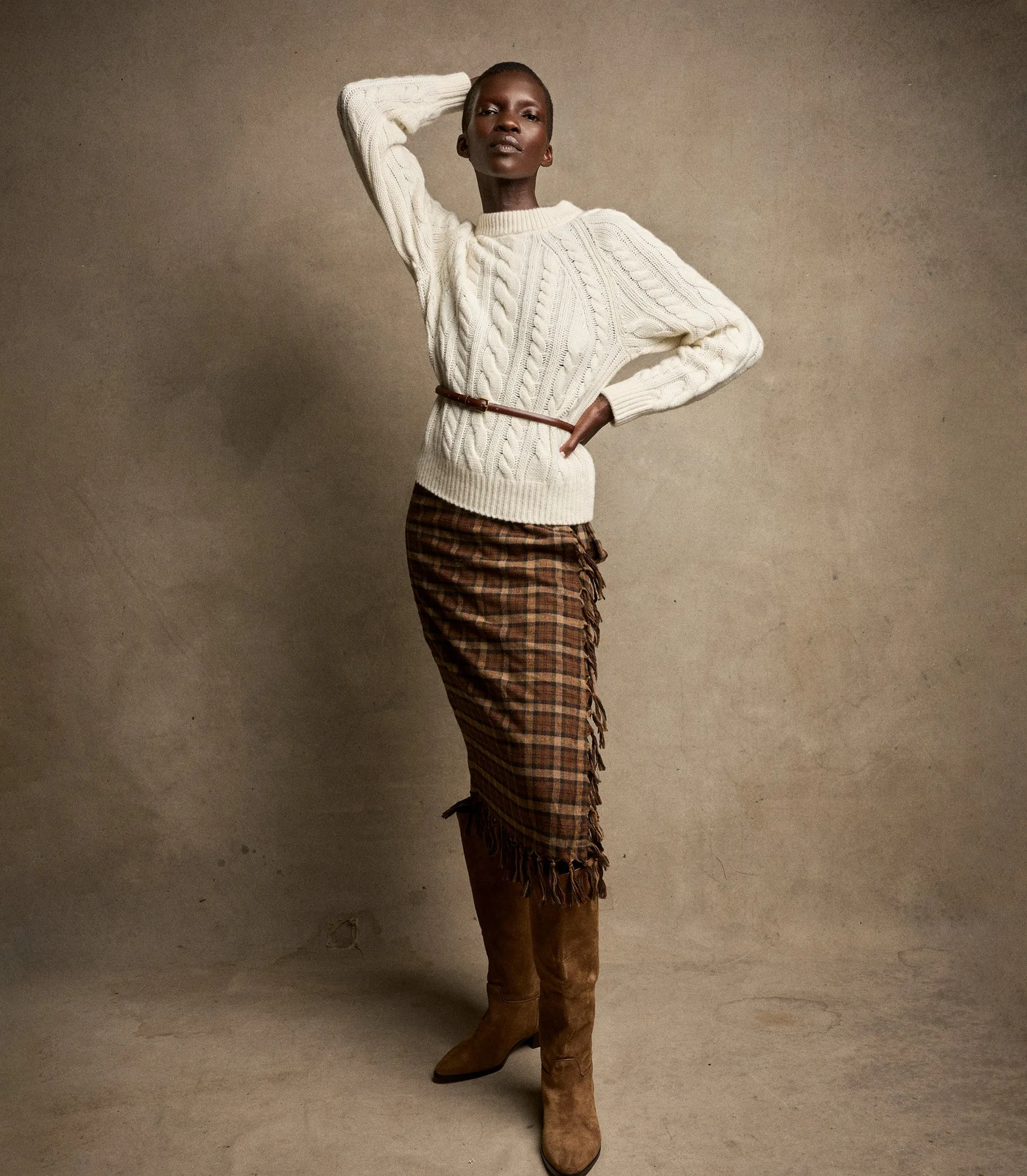 MARLOWE CASHMERE SWEATER -- IVORY sold by Doen product image thumbnail 2