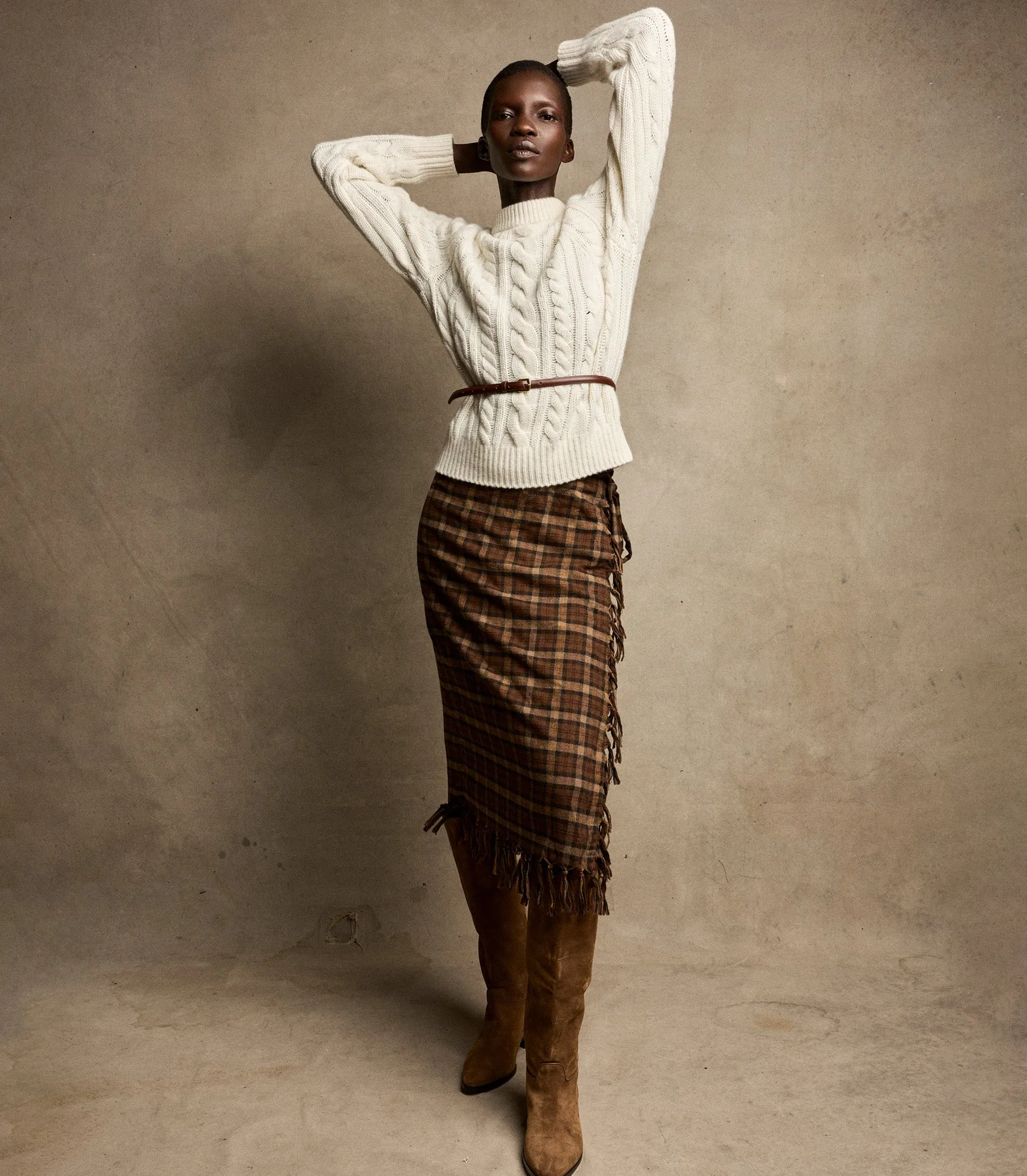 MARLOWE CASHMERE SWEATER -- IVORY sold by Doen product image thumbnail 3