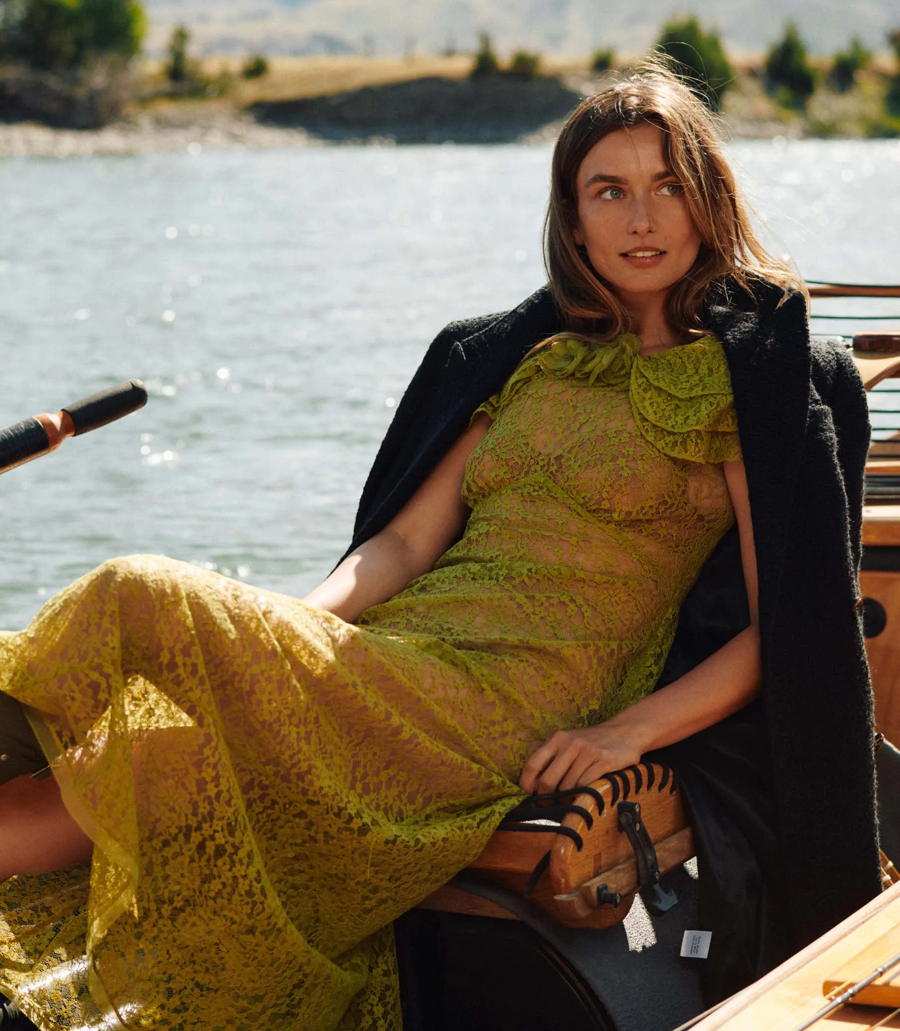 NEVARA DRESS -- GREEN TEA sold by Doen product image thumbnail 4