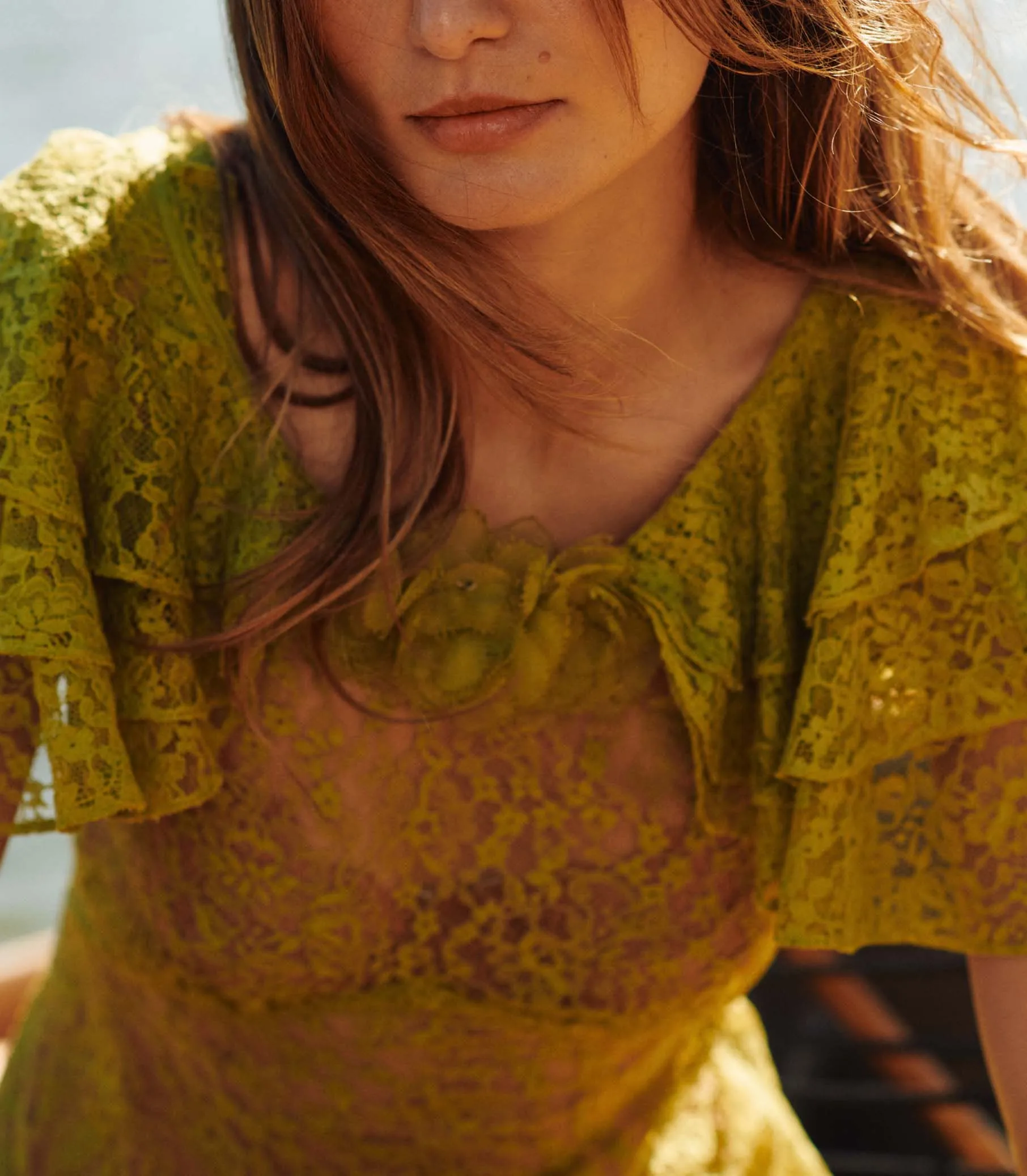 NEVARA DRESS -- GREEN TEA sold by Doen product image thumbnail 3