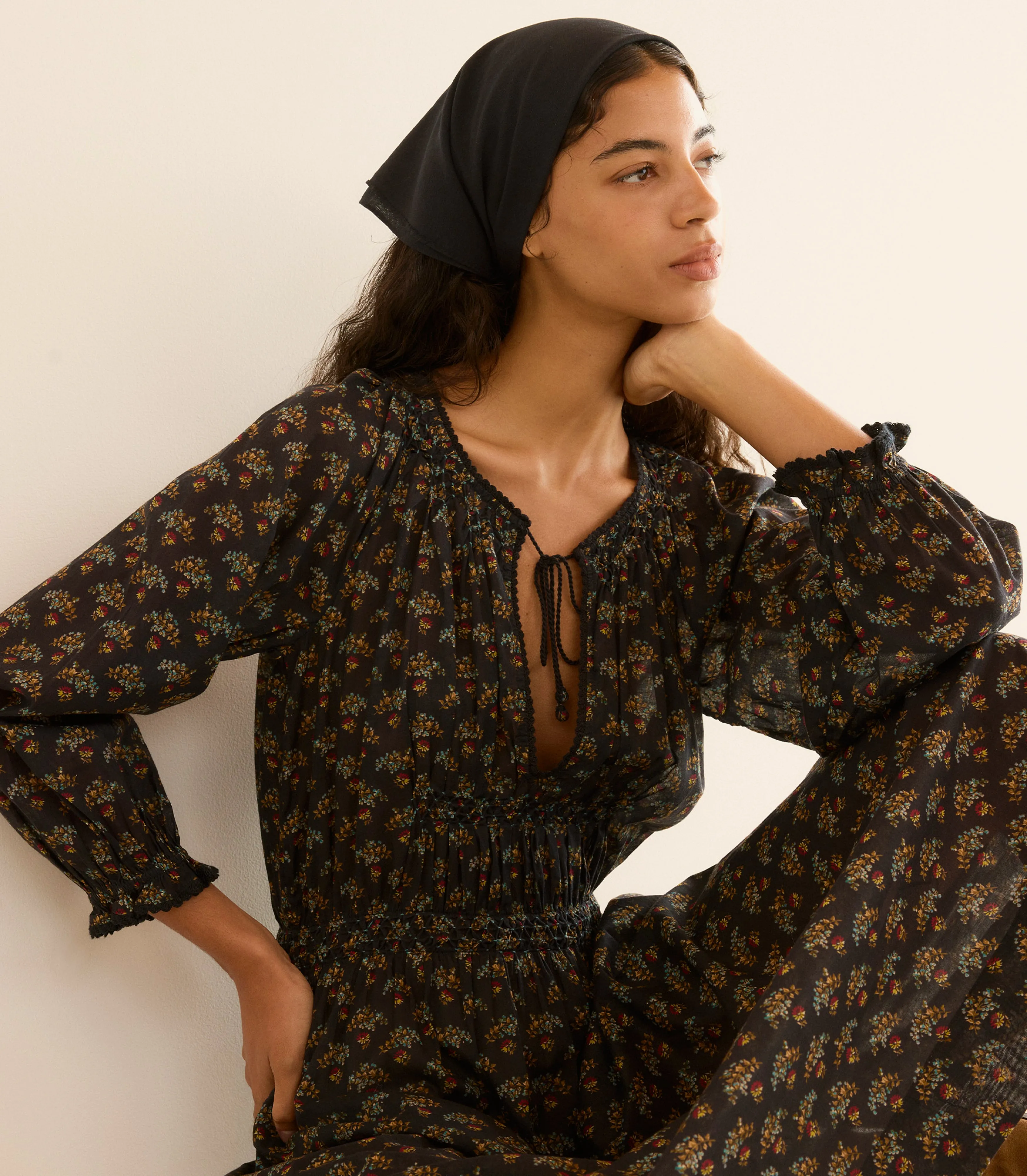 DELFINA DRESS -- DELPHINIUM FLORAL sold by Doen product image thumbnail 3