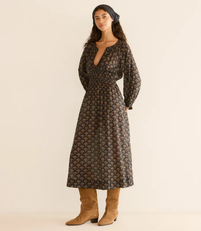 DELFINA DRESS -- DELPHINIUM FLORAL sold by Doen