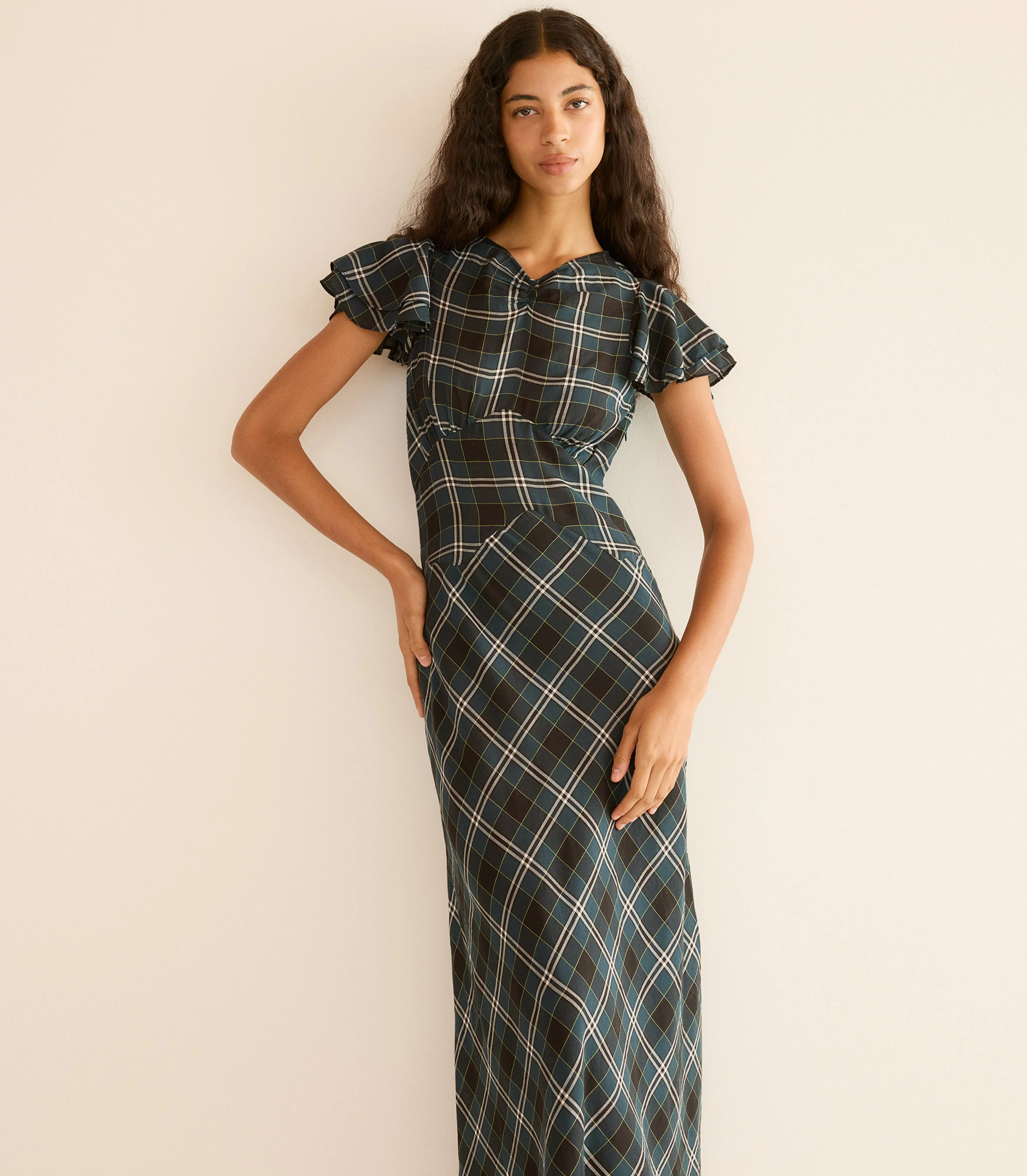 SERAPHINE DRESS -- AMBLE PLAID sold by Doen