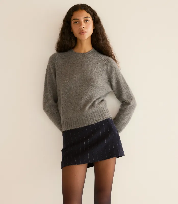 HUETTE CASHMERE SWEATER -- CHARCOAL sold by Doen