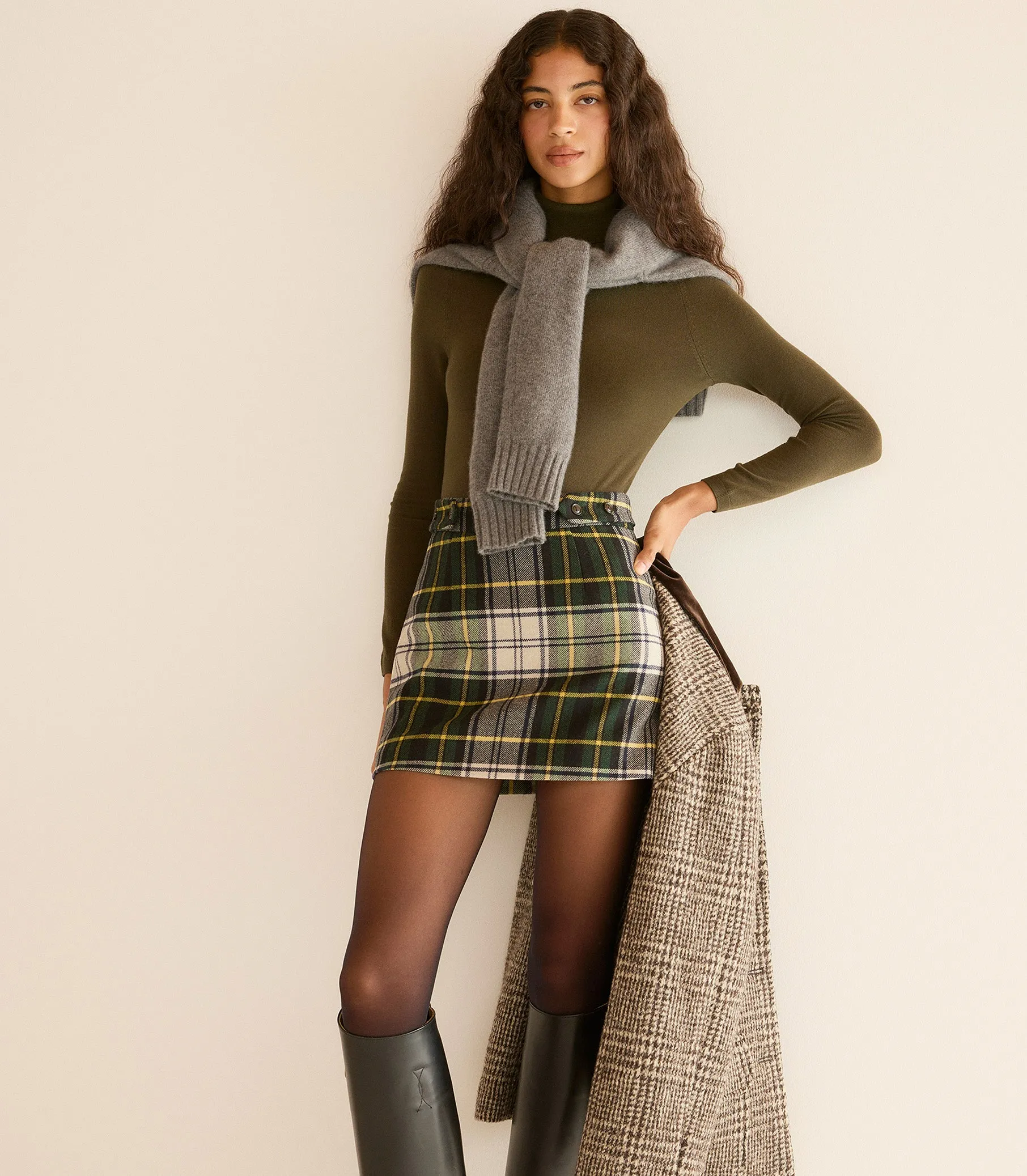 CHIERI SKIRT -- MACGRAW PLAID sold by Doen product image thumbnail 3