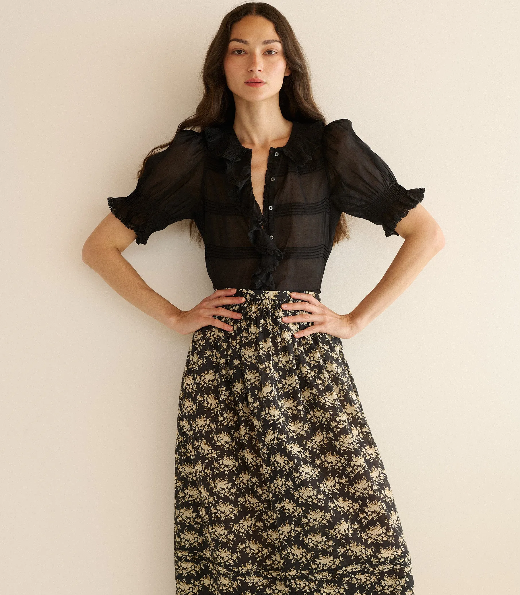 BALSAM TOP -- BLACK sold by Doen