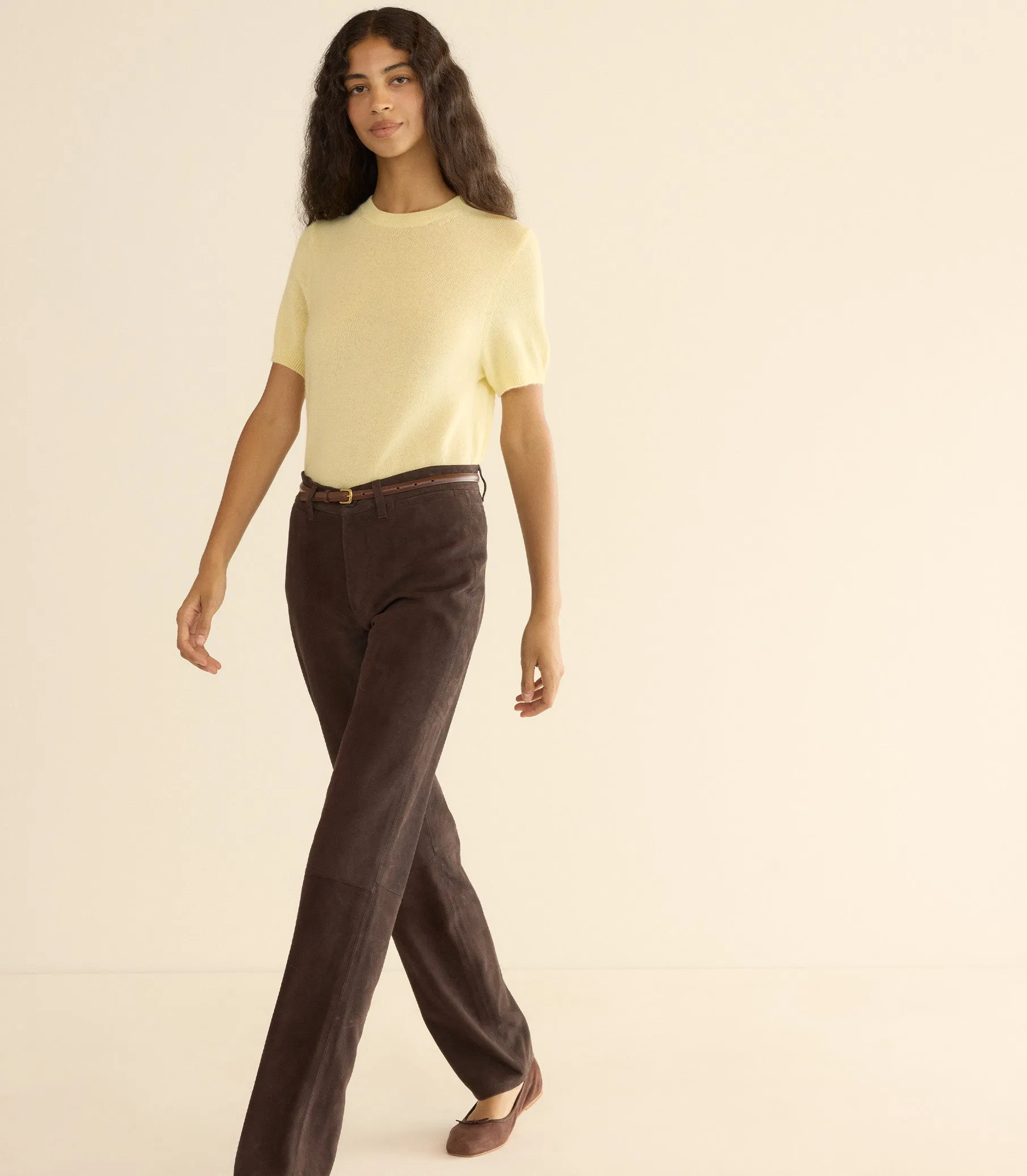 CHEVALIER PANT -- DEEP CHOCOLATE sold by Doen